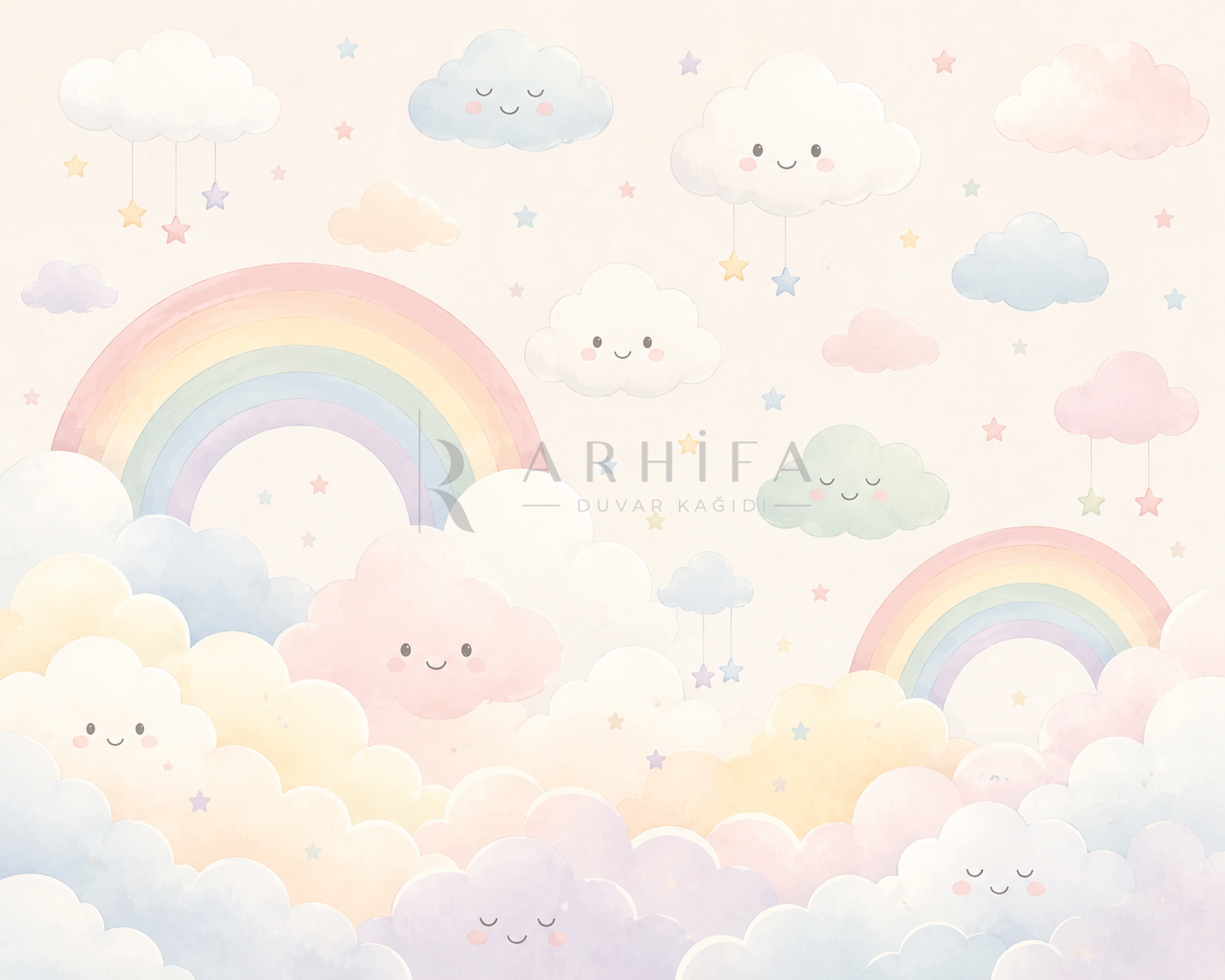 Little Clouds Duvar Kağıdı (RB-012) – görsel 2