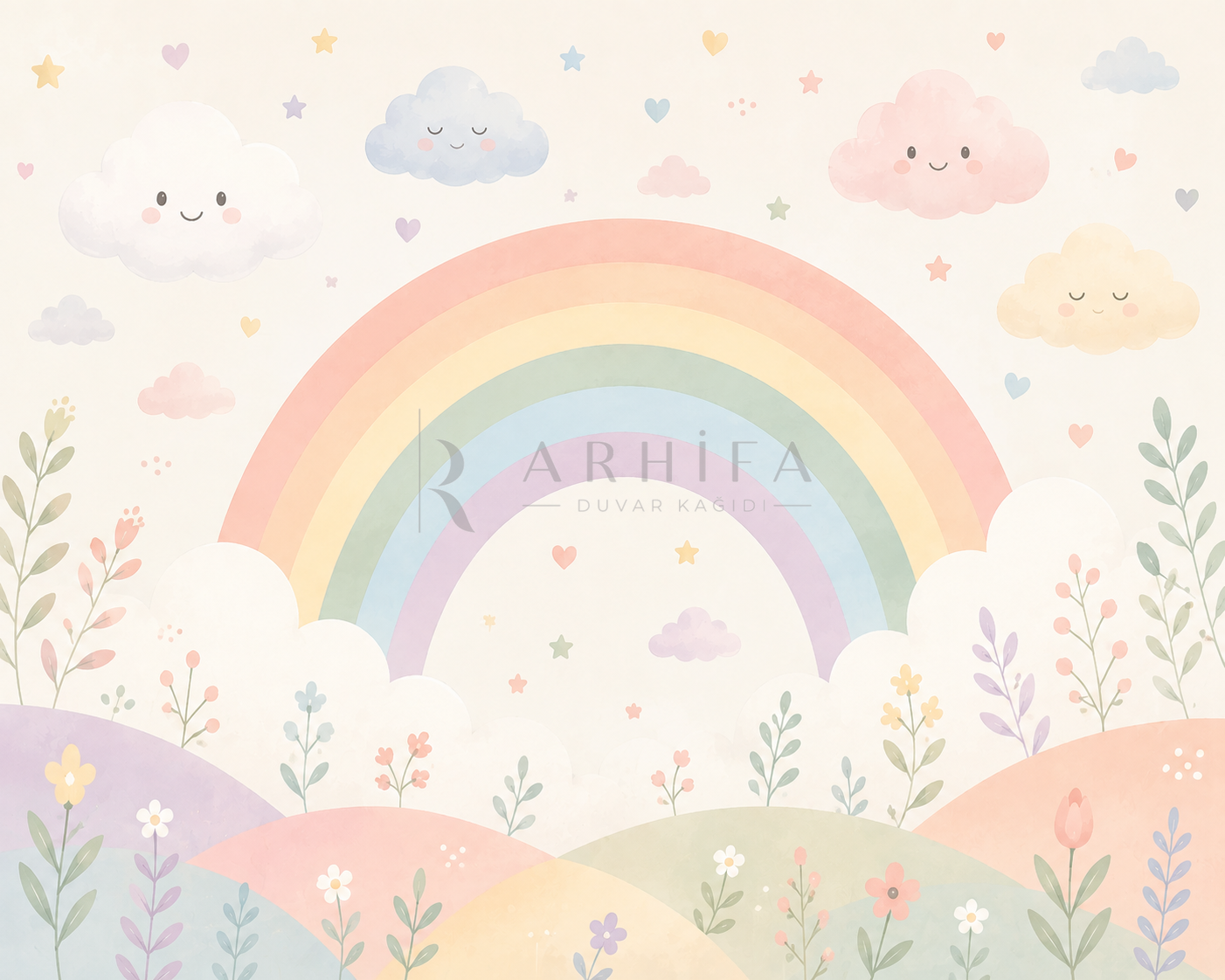 Rainbow Harmony Duvar Kağıdı (RB-013) – görsel 2
