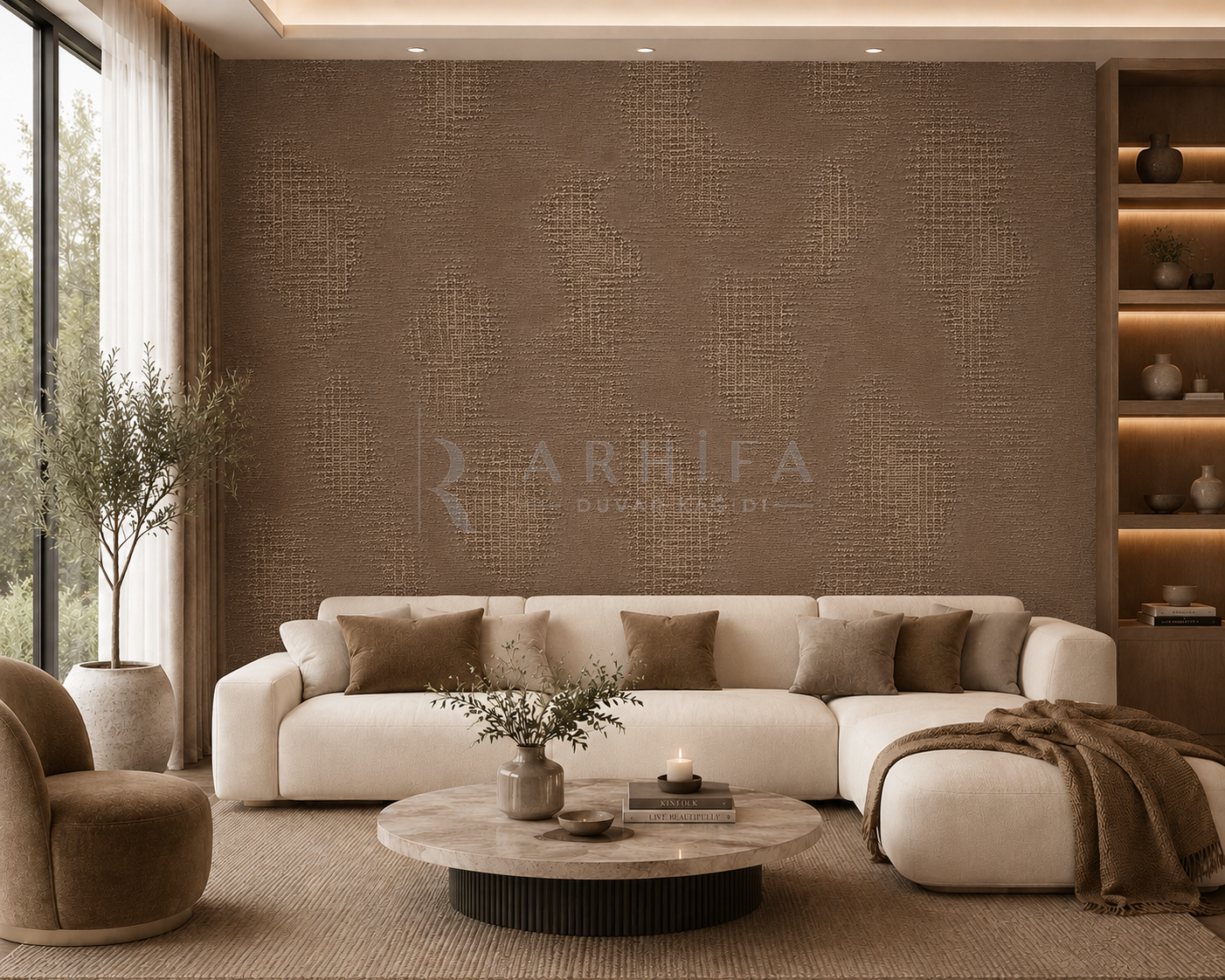 Cocoa Textile - Özel Tasarım Duvar Kağıdı (RCT-011) – görsel 2