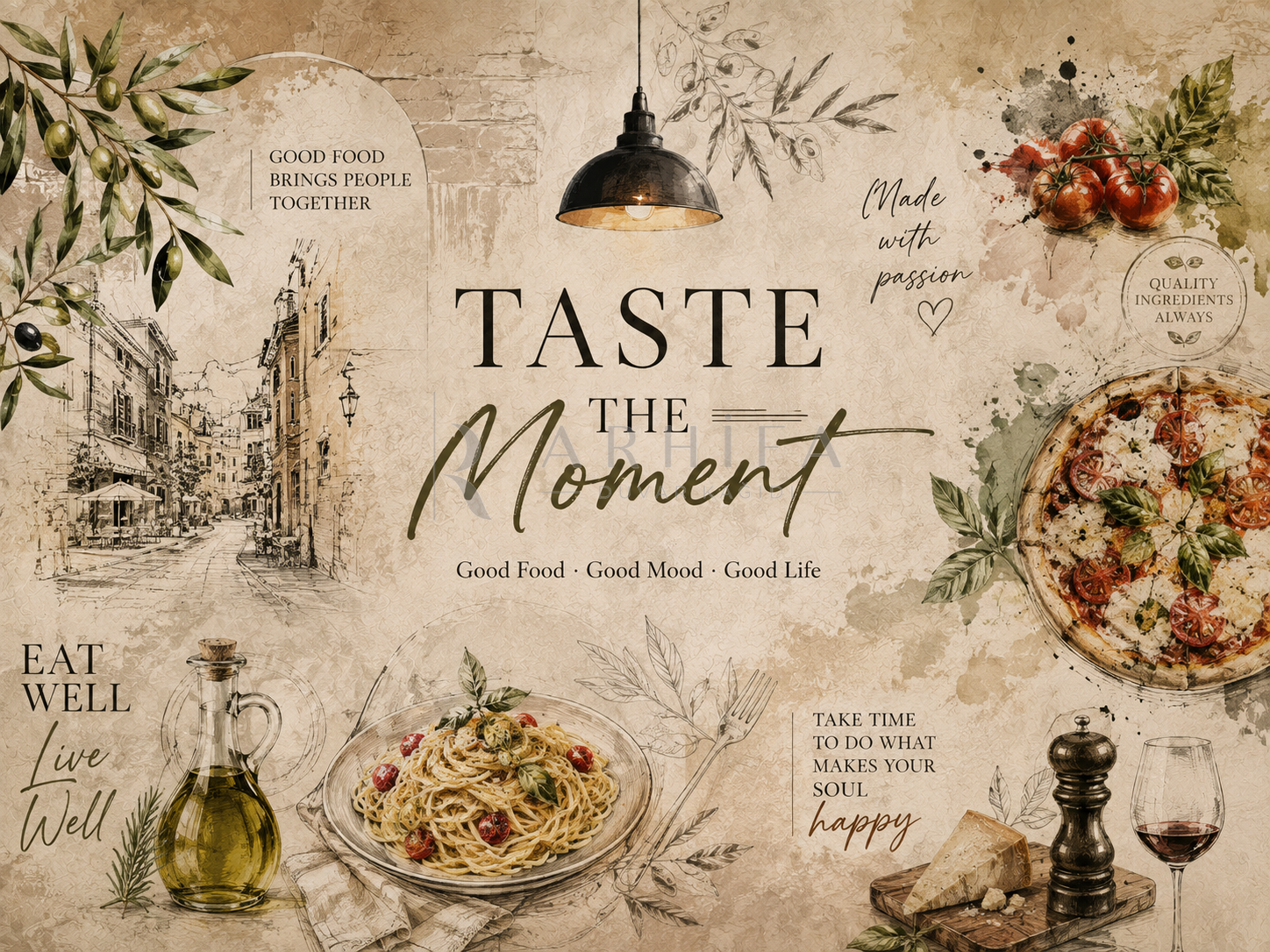 — Taste the Moment Duvar Kağıdı (RF-001) – görsel 2