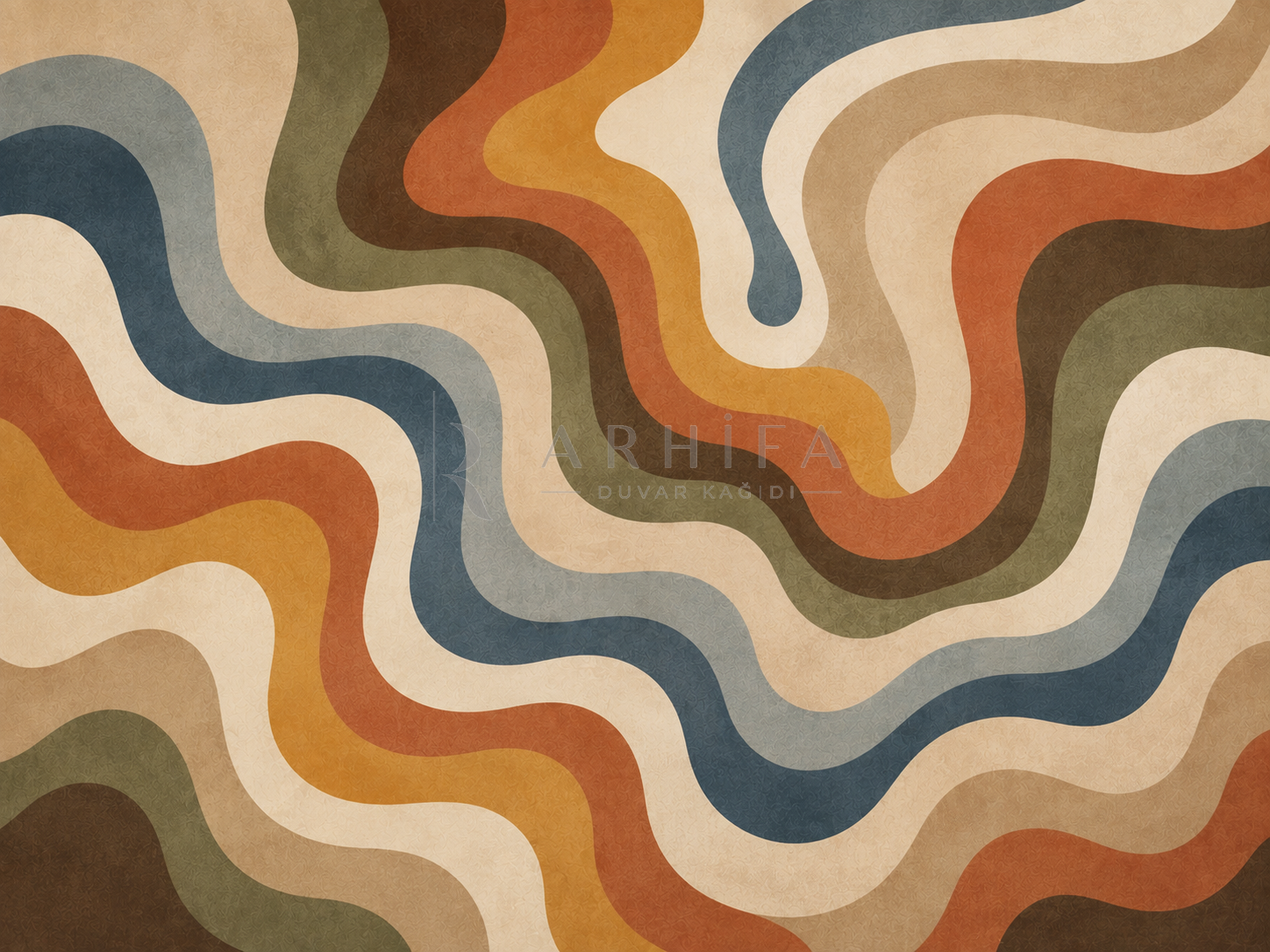 — Groovy Waves Duvar Kağıdı (RM-003) – görsel 2