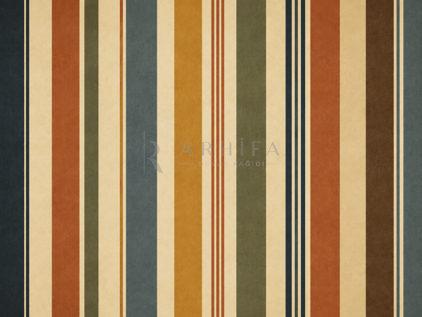 — Vintage Stripes Duvar Kağıdı (RM-006) – görsel 2