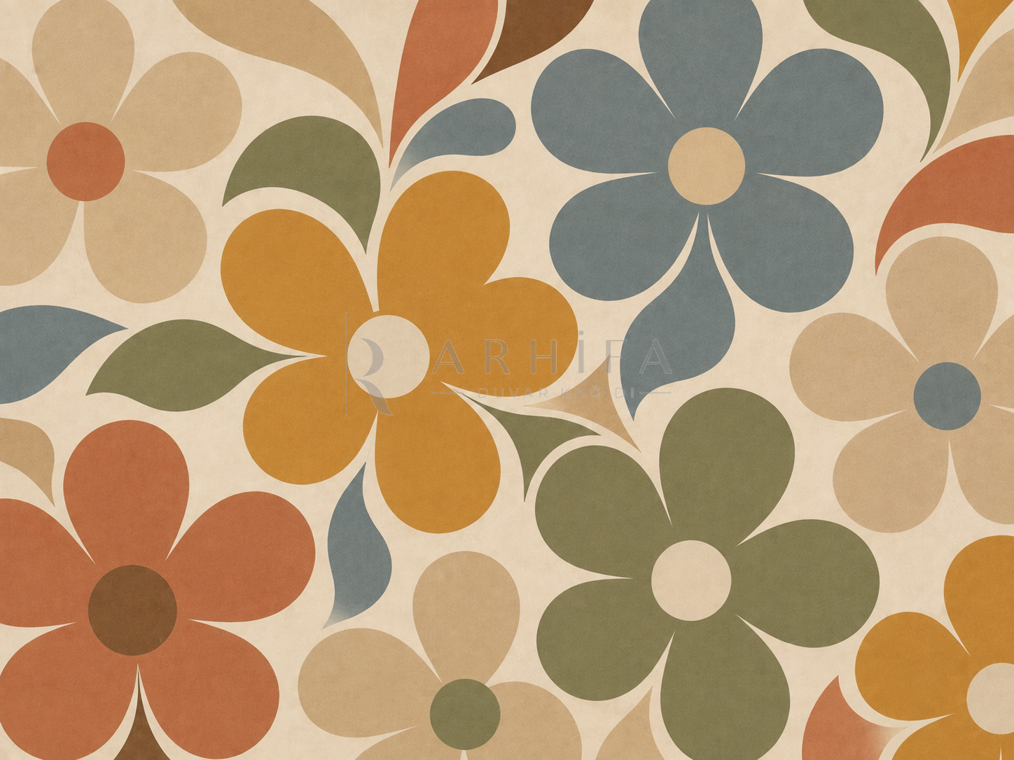 — Retro Bloom Duvar Kağıdı (RM-008) – görsel 2