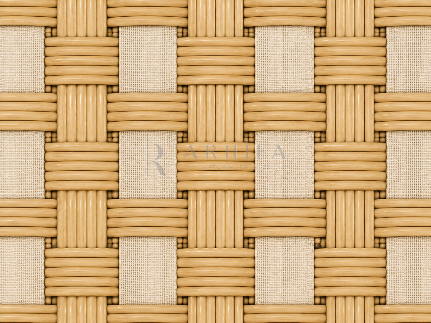 — Rattan & Linen Duvar Kağıdı (RW-004) – görsel 2