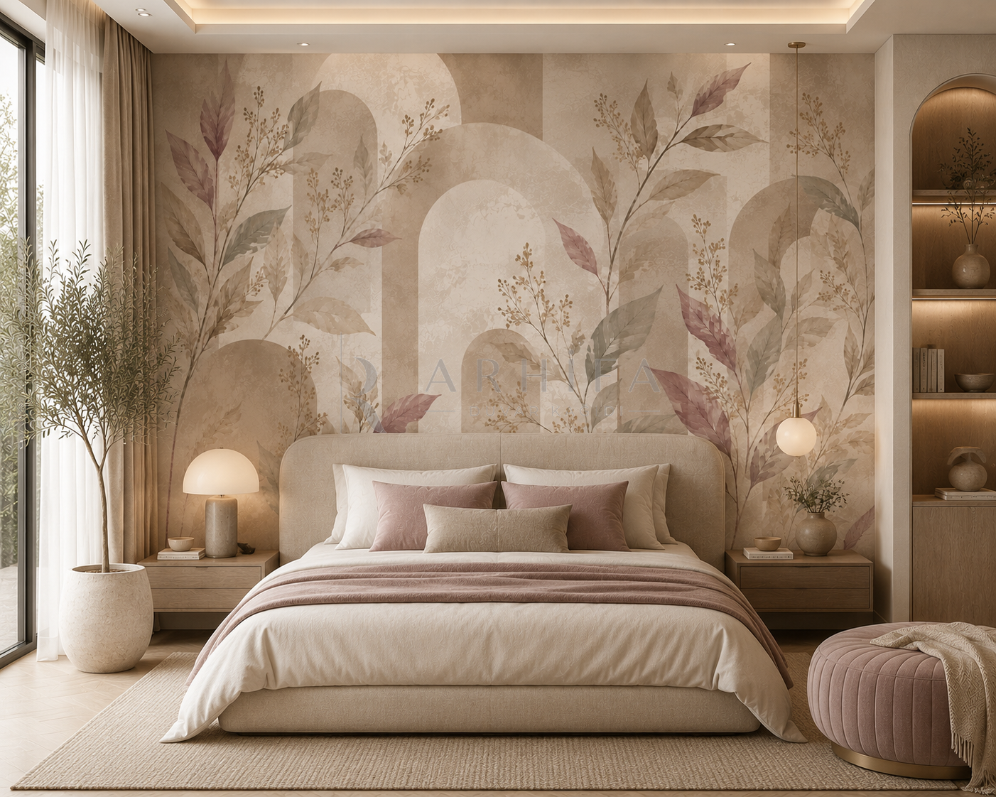Botanical Arch - Botanik Duvar Kağıdı (SBM-003) görsel