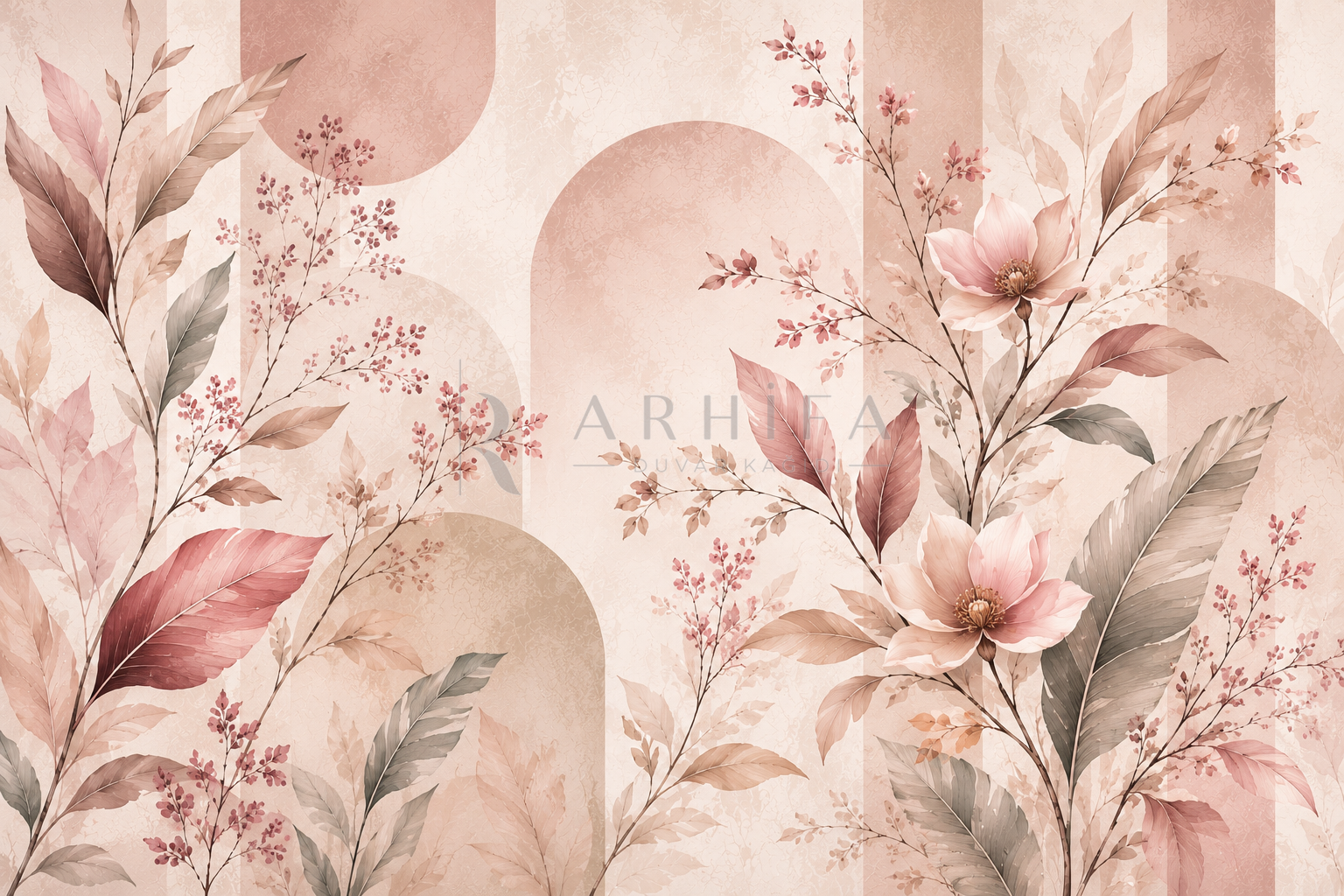 — Dusty Rose Garden Duvar Kağıdı (SBM-004A) – görsel 2