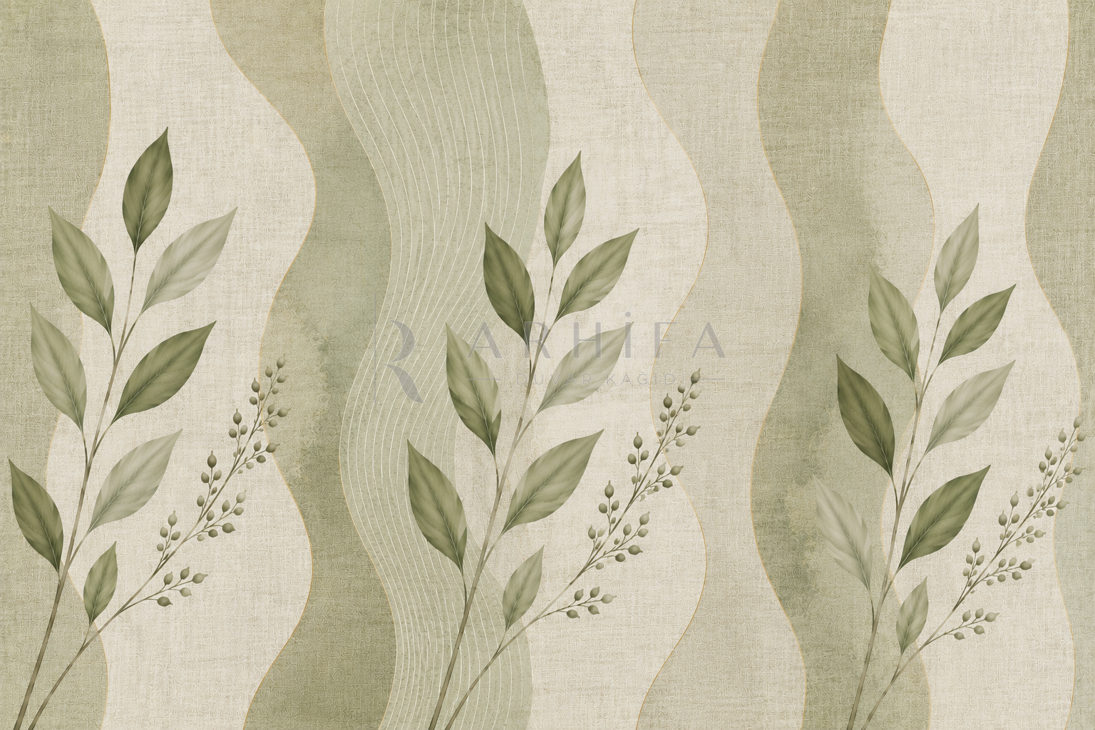 Green Linen Duvar Kağıdı (SC-005) – görsel 2