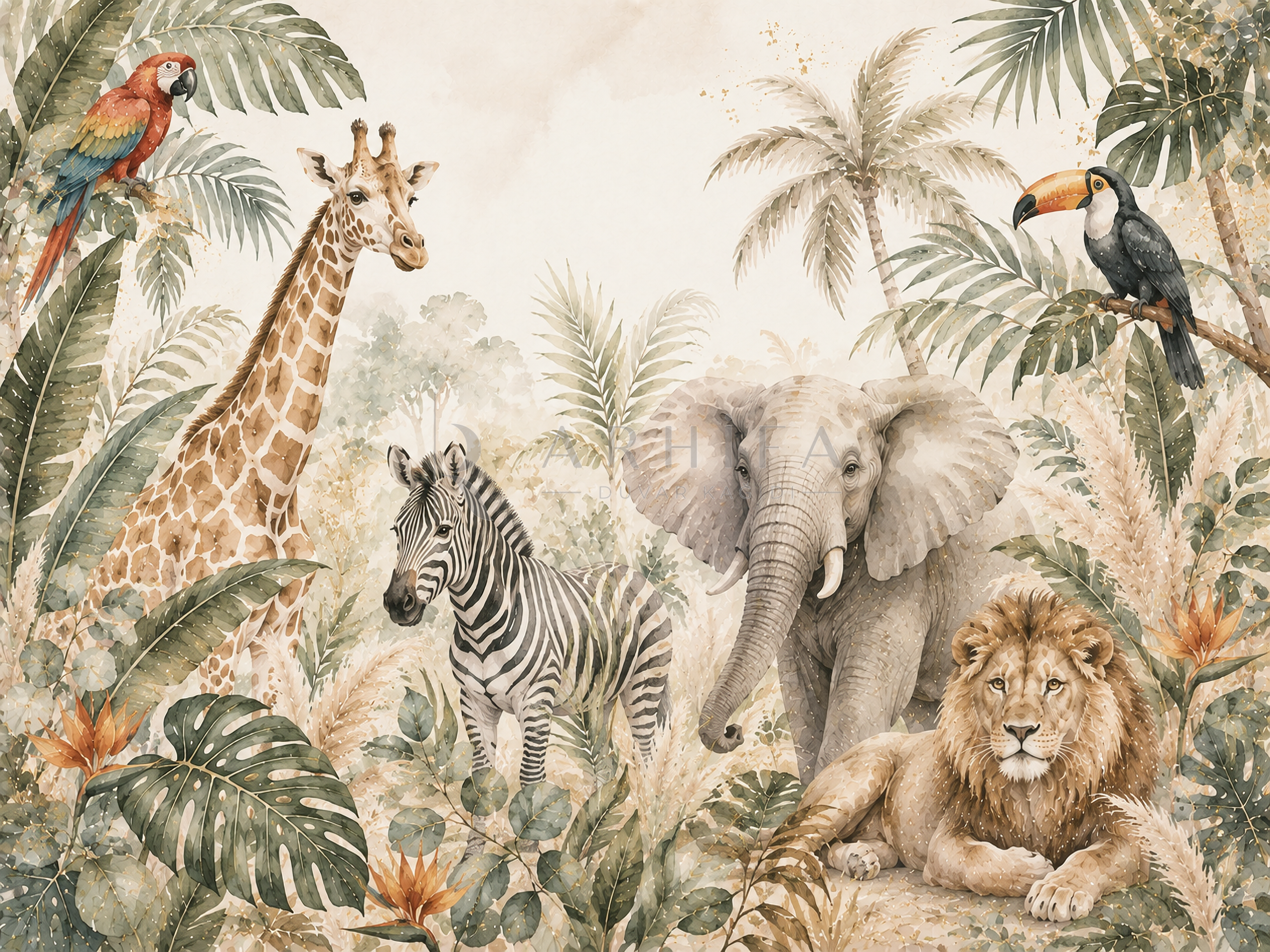 Tropical Safari Duvar Kağıdı (SF-002) – görsel 2