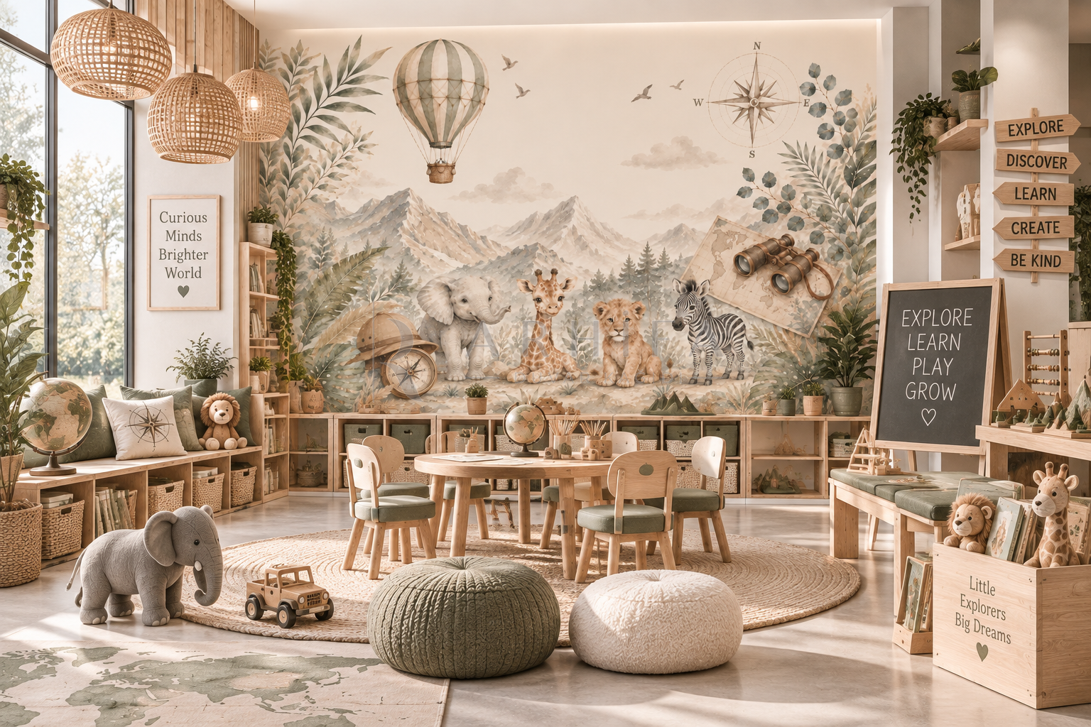 Explorer - Çocuk Odası Duvar Kağıdı (SF-009) görsel