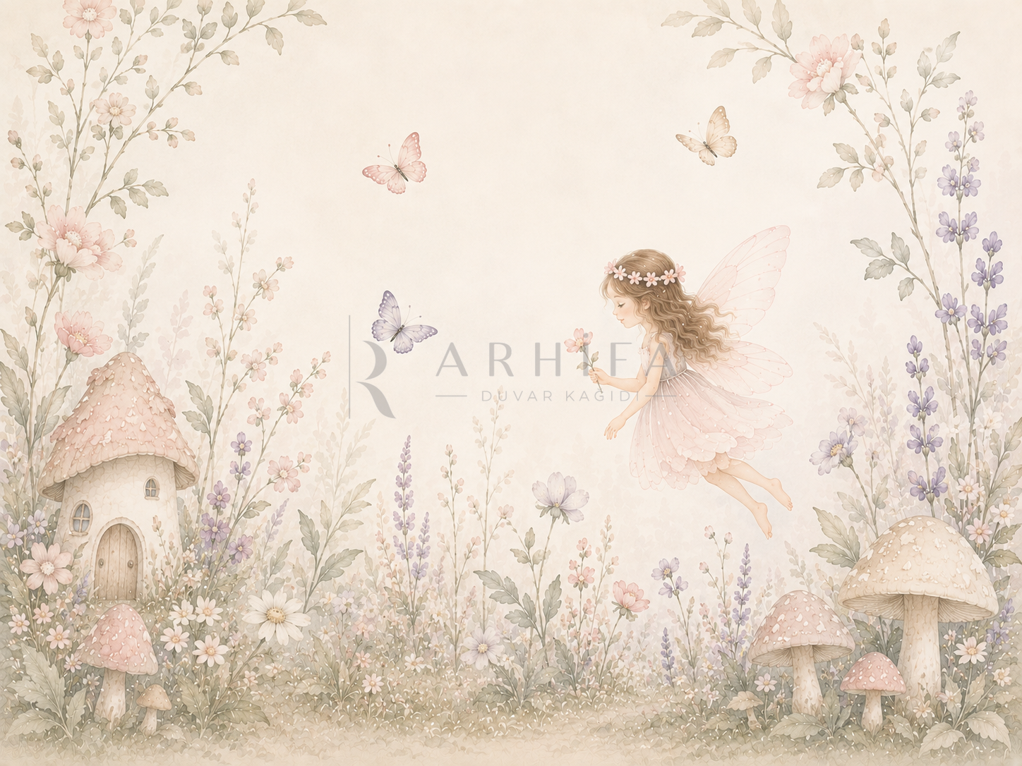 — Little Fairy Friends Duvar Kağıdı (SFY-011A) – görsel 2