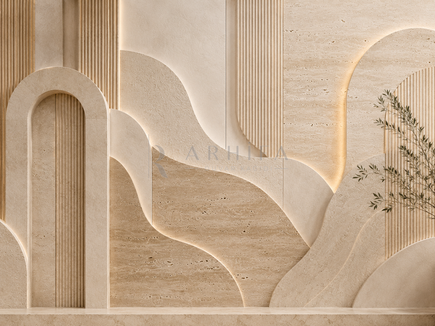 — Travertine Harmony Duvar Kağıdı (SL-001) – görsel 2
