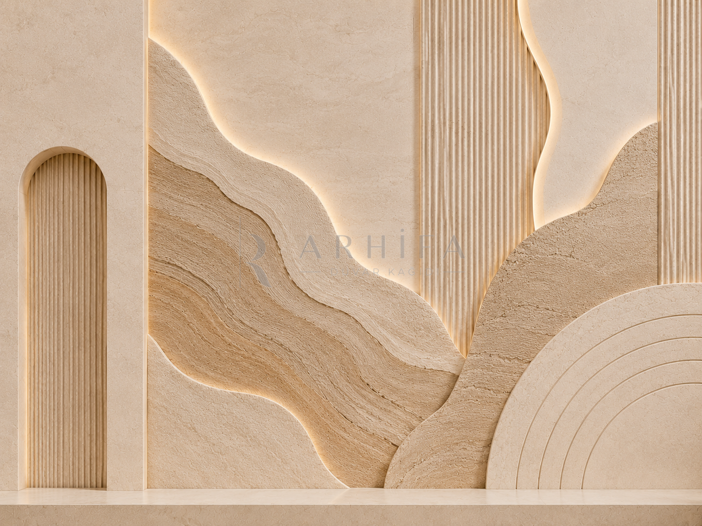 — Sandstone Layers Duvar Kağıdı (SL-004) – görsel 2