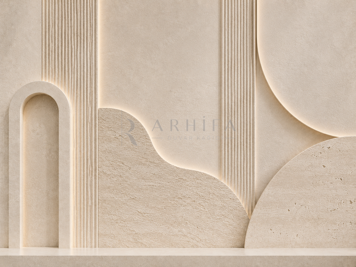 — Ivory Texture Duvar Kağıdı (SL-006) – görsel 2