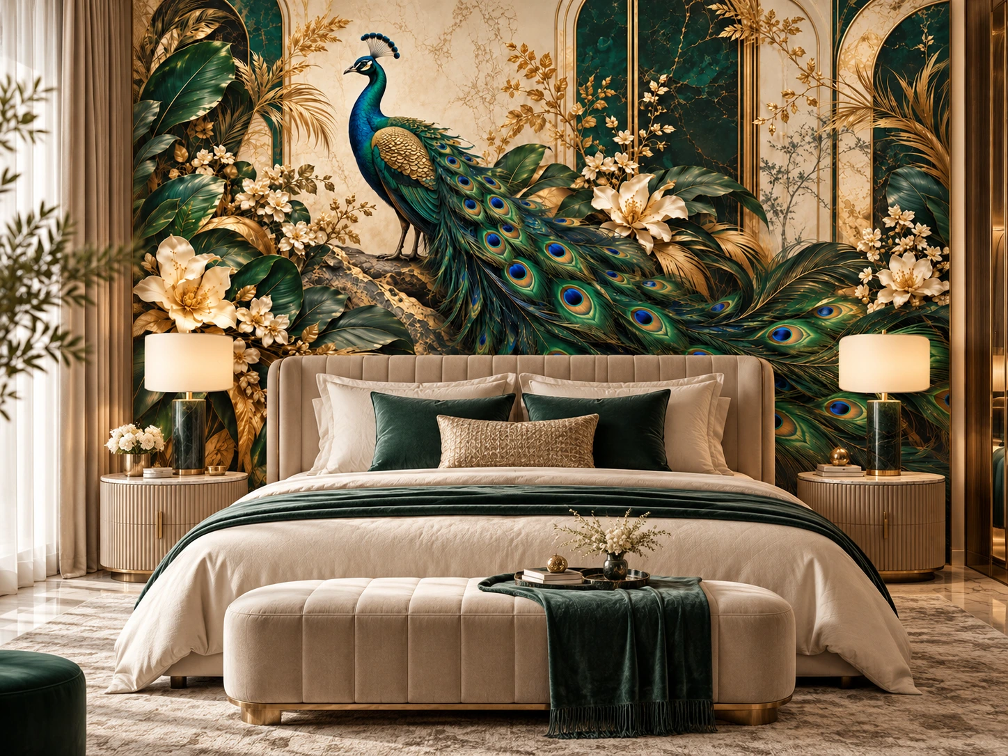 Peacock Veil Duvar Kağıdı (WLC-002)