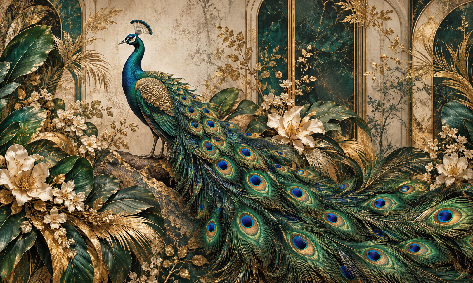 Peacock Veil Duvar Kağıdı (WLC-002A) – görsel 2