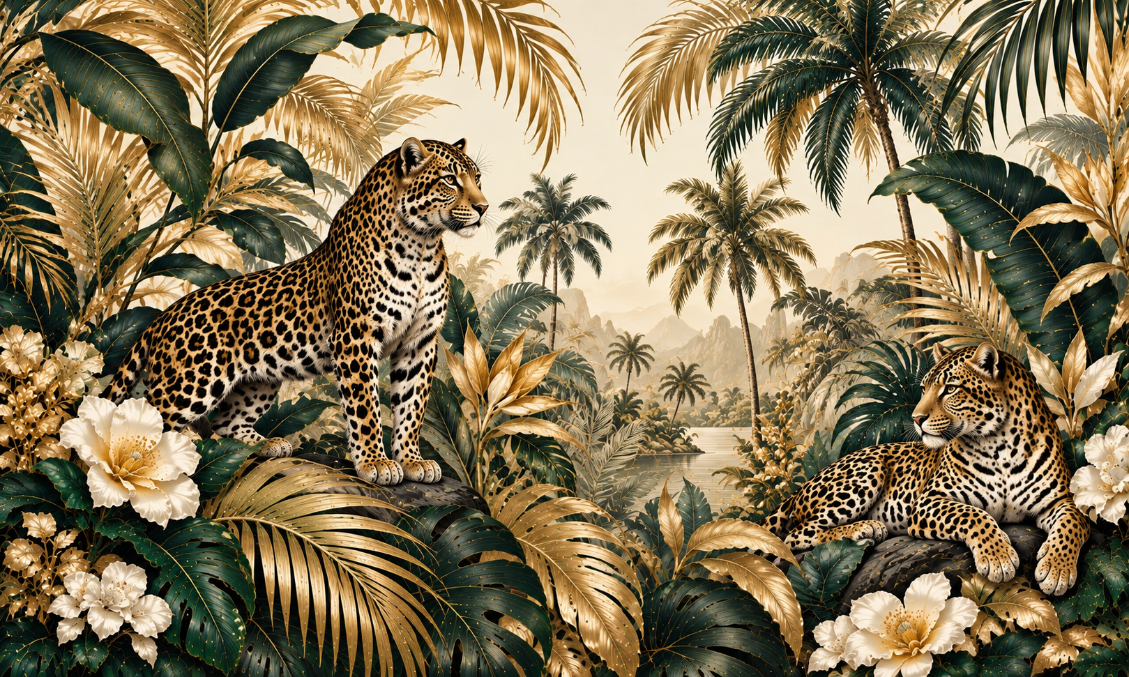 Safari Pattern Luxe Duvar Kağıdı (WLC-006) – görsel 2
