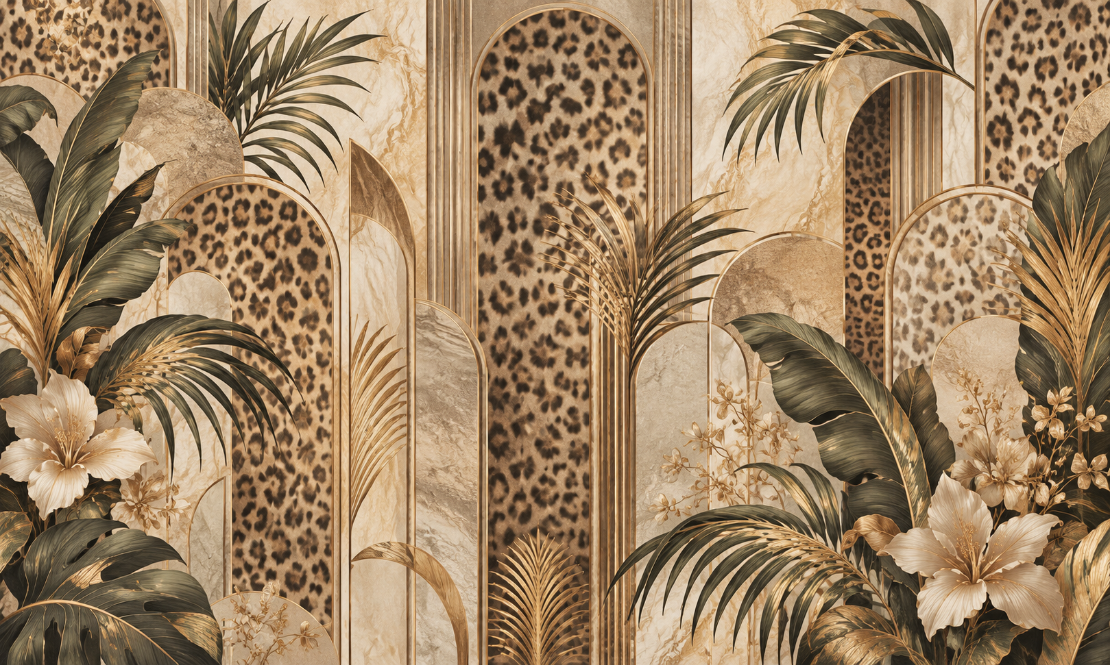 Safari Pattern Luxe Duvar Kağıdı (WLC-011) – görsel 2