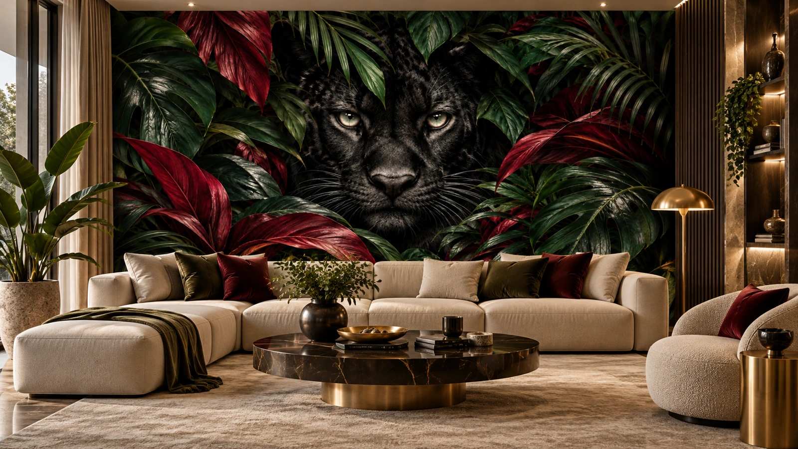 Midnight Panther Duvar Kağıdı (WS-001) — Salon