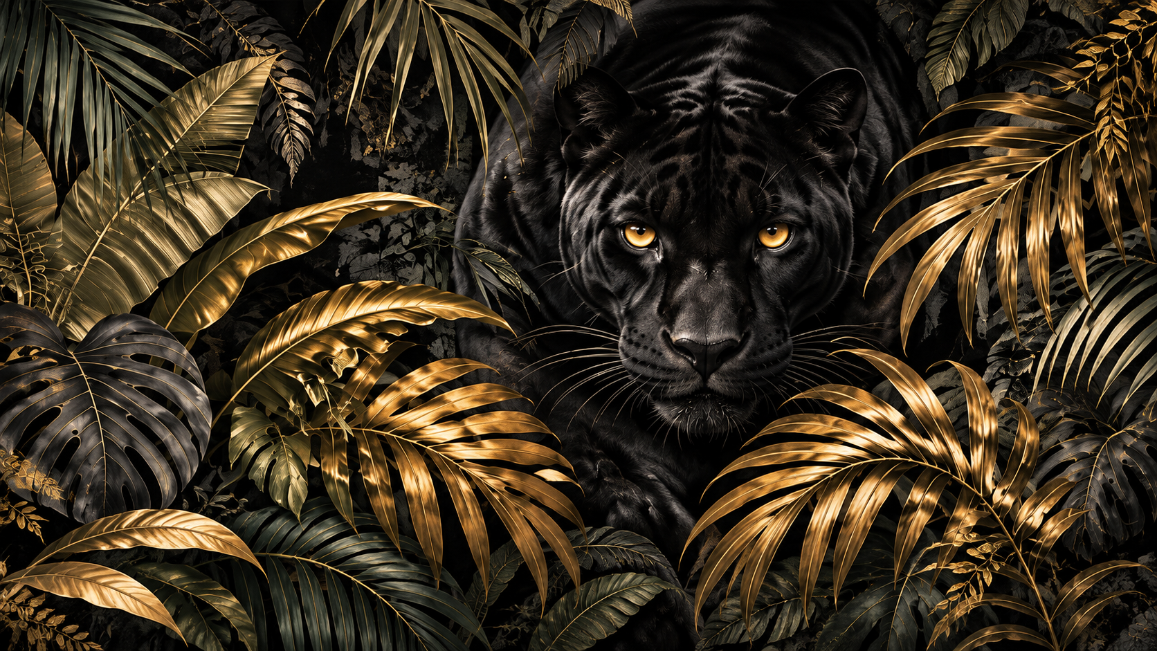 Imperial Black Panther Duvar Kağıdı (WS-011) – görsel 2