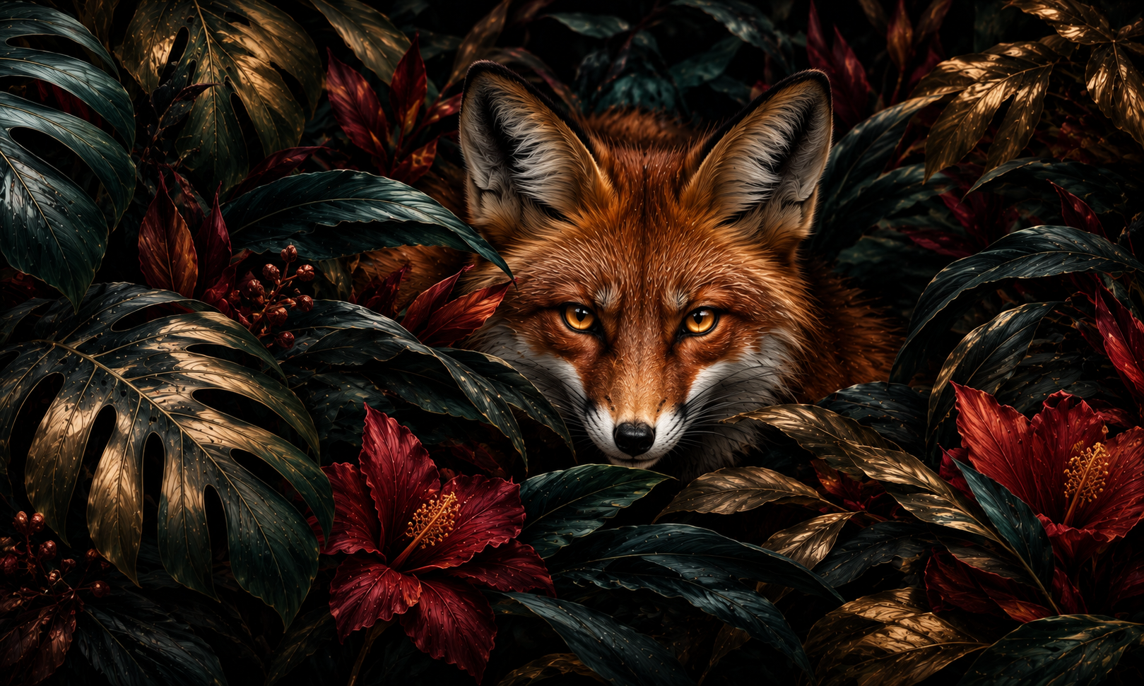 Amber Fox Duvar Kağıdı (WS-020) – görsel 2