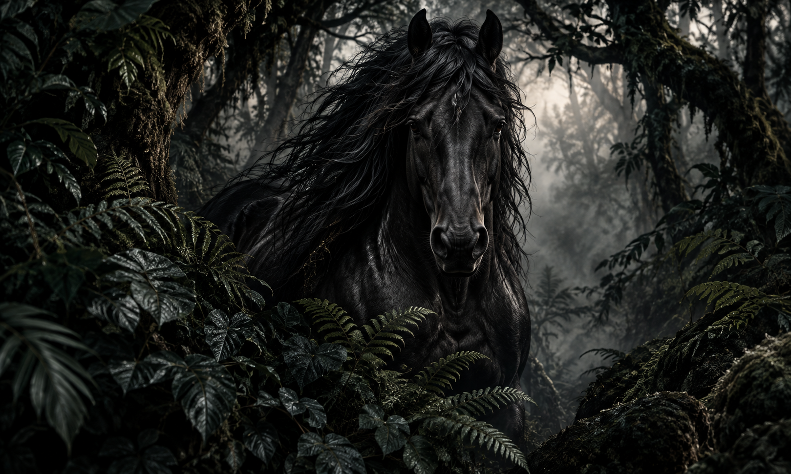 Midnight Stallion Duvar Kağıdı (WS-022A) – görsel 2