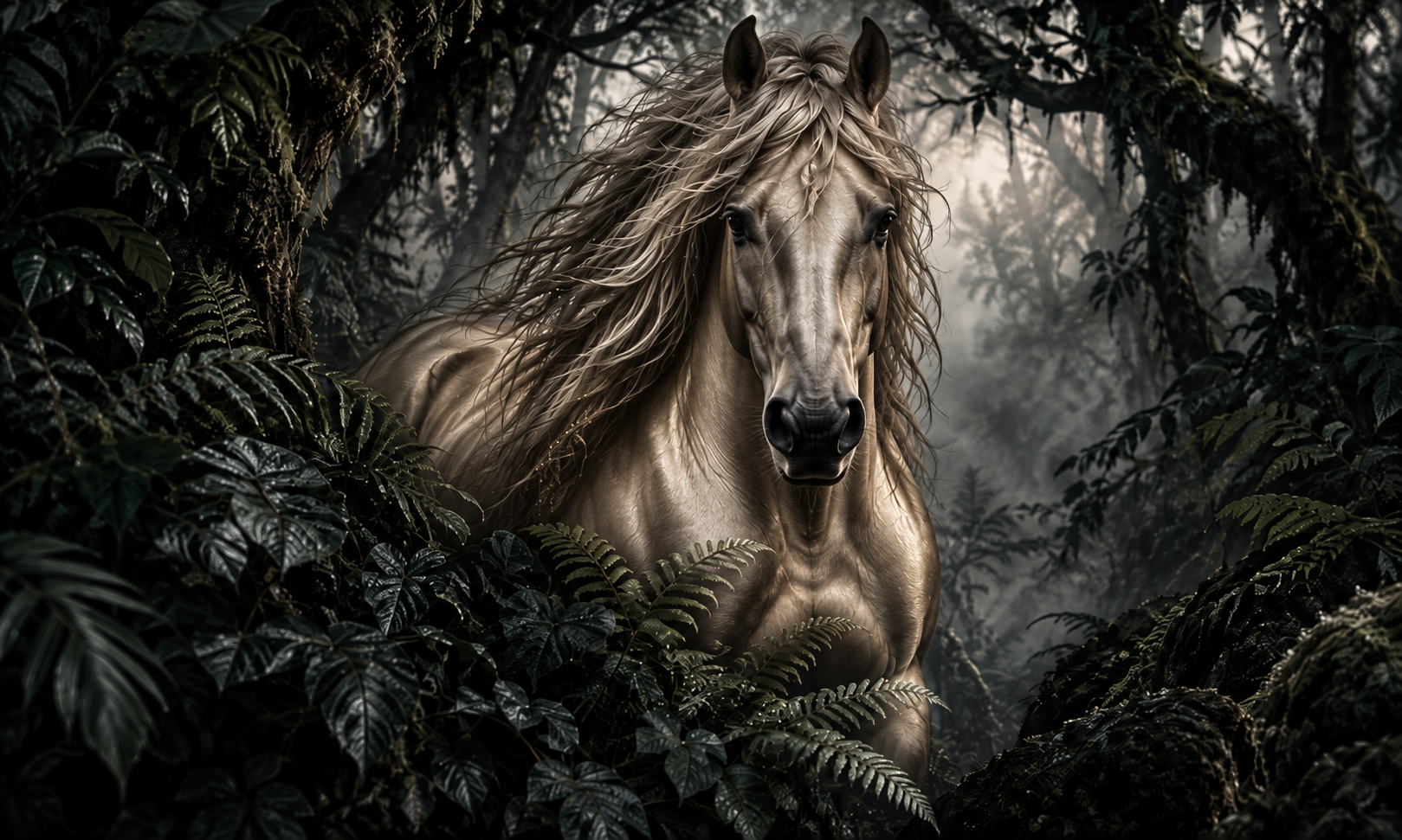 Golden Stallion Ahal Teke Duvar Kağıdı (WS-022B) – görsel 2