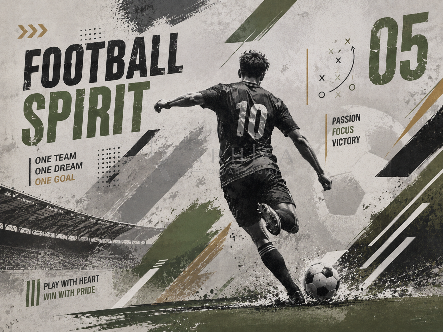 — Football Spirit Duvar Kağıdı (TB-005) – görsel 2