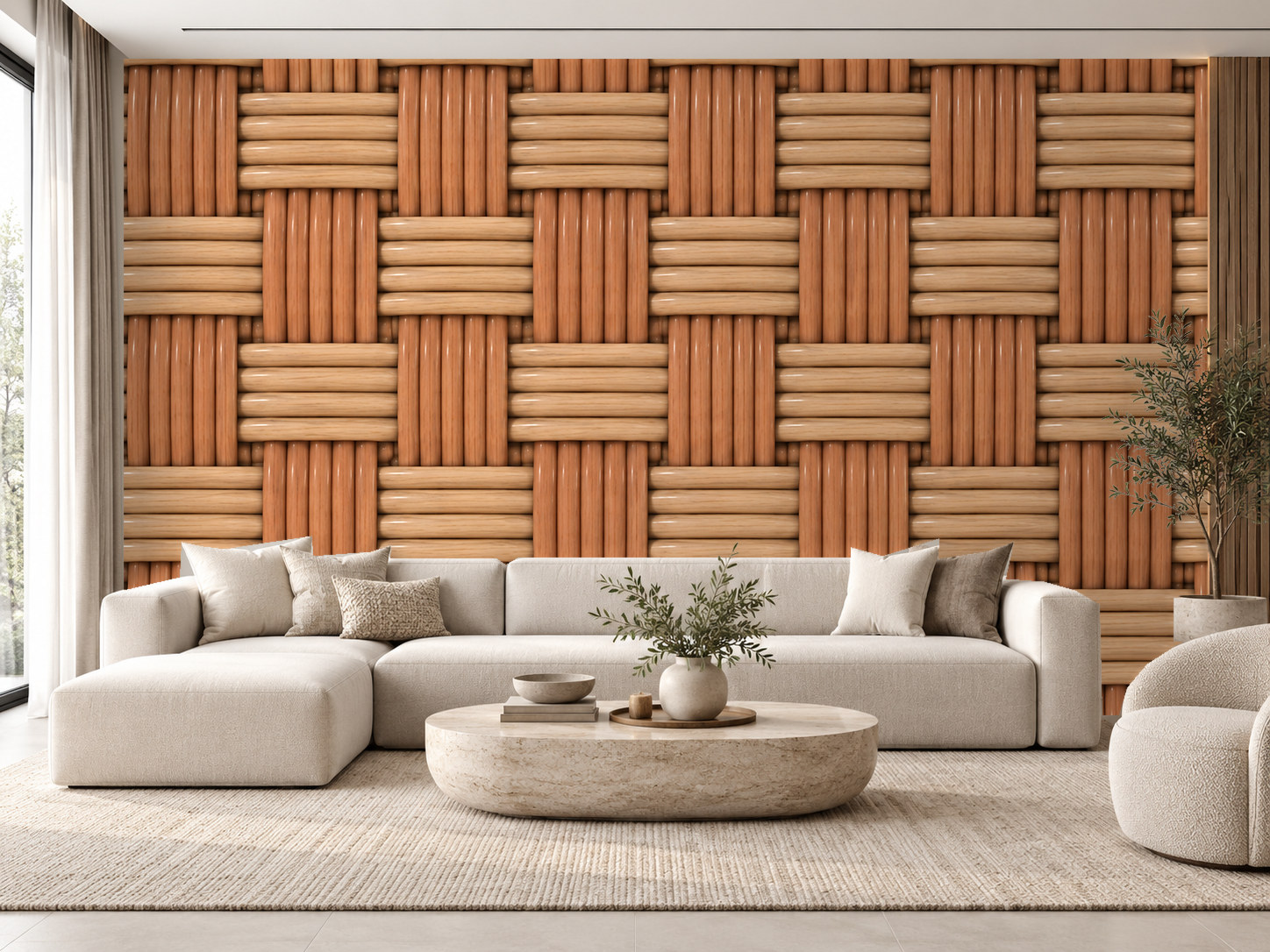 Clay Rattan Duvar Kağıdı (CW-028) – görsel 1