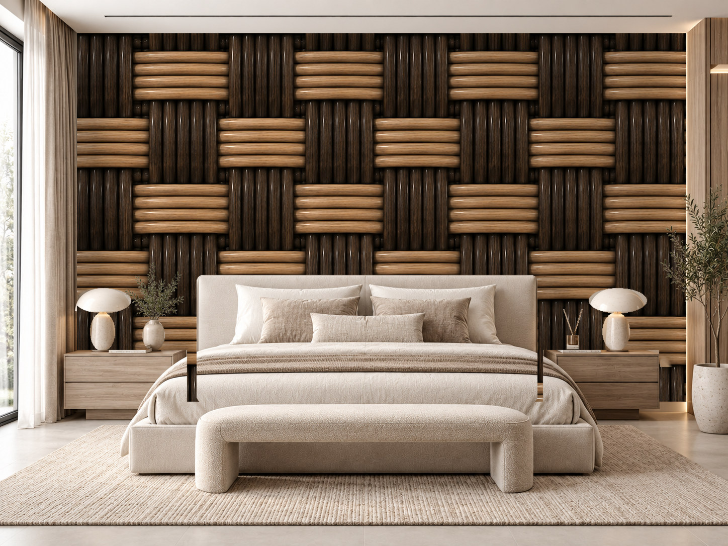 Espresso Weave Duvar Kağıdı (CW-029) – görsel 1