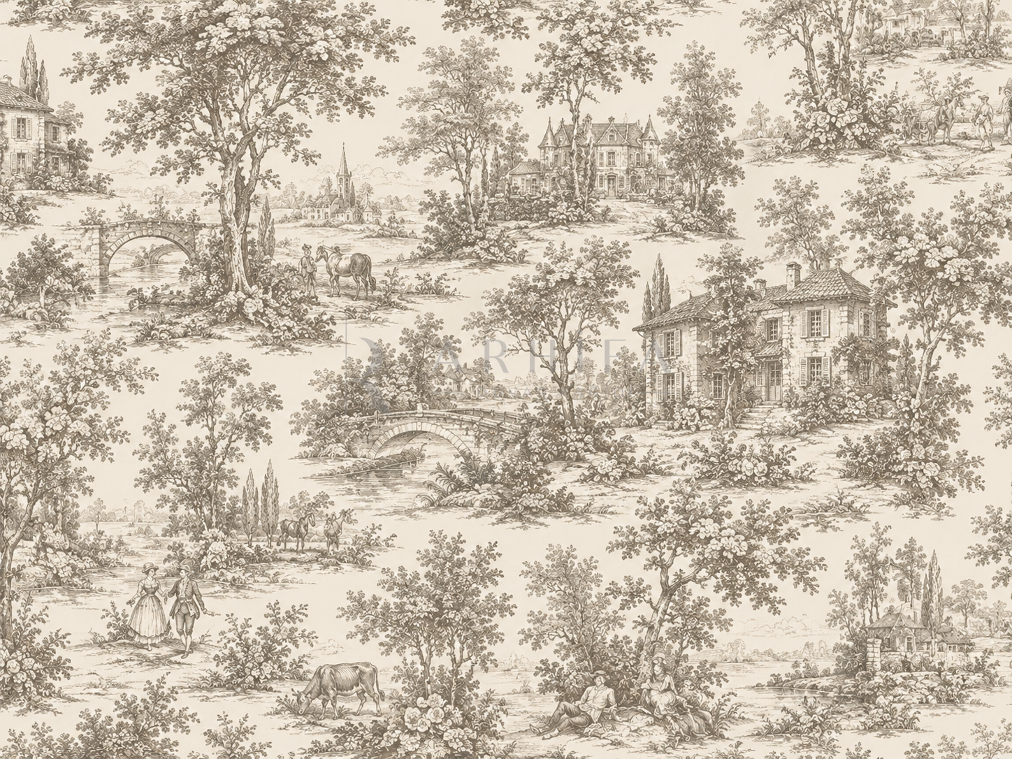 — French Countryside Duvar Kağıdı (TJ-001) – görsel 2