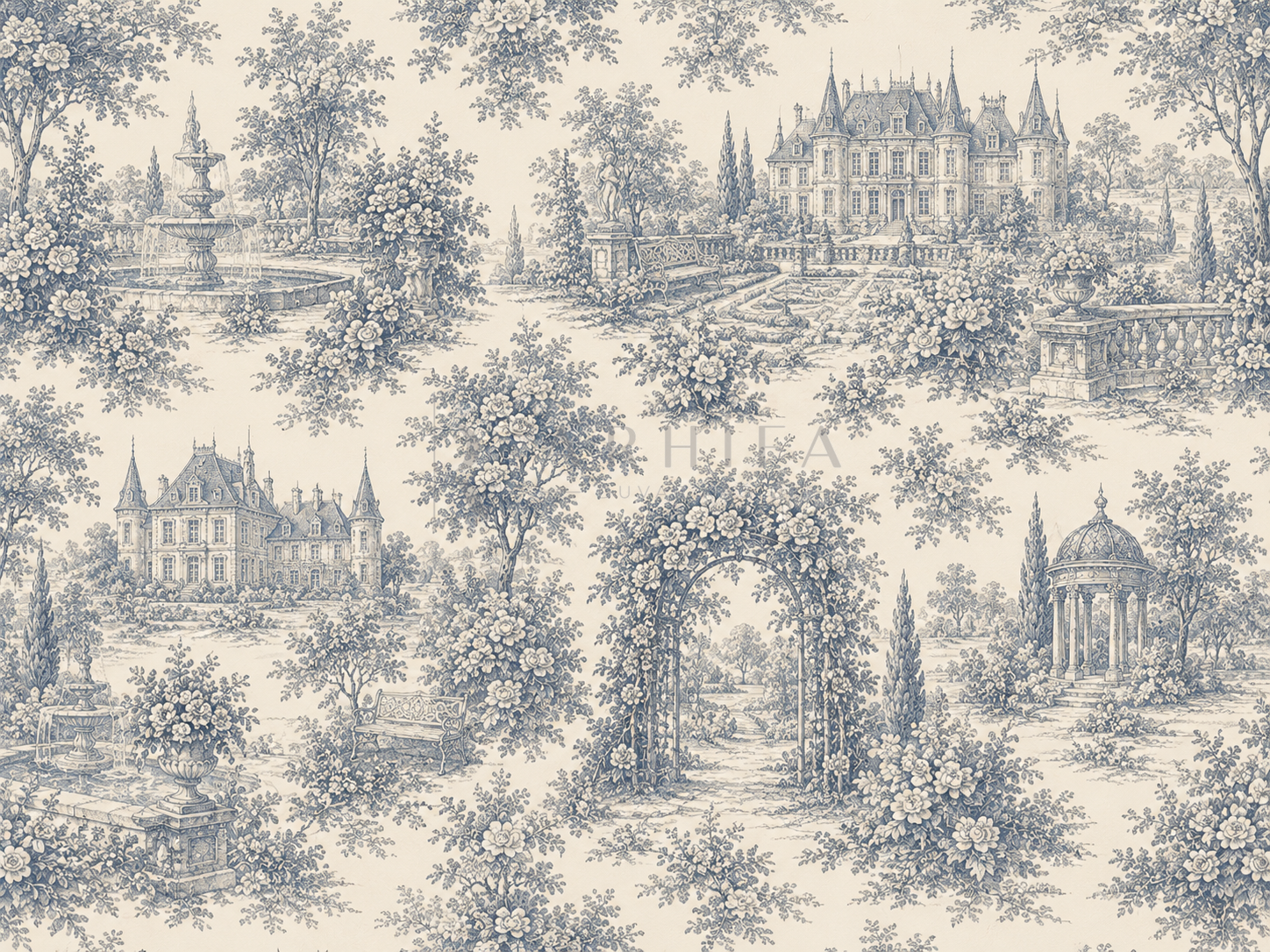 — Château Garden Duvar Kağıdı (TJ-002) – görsel 2