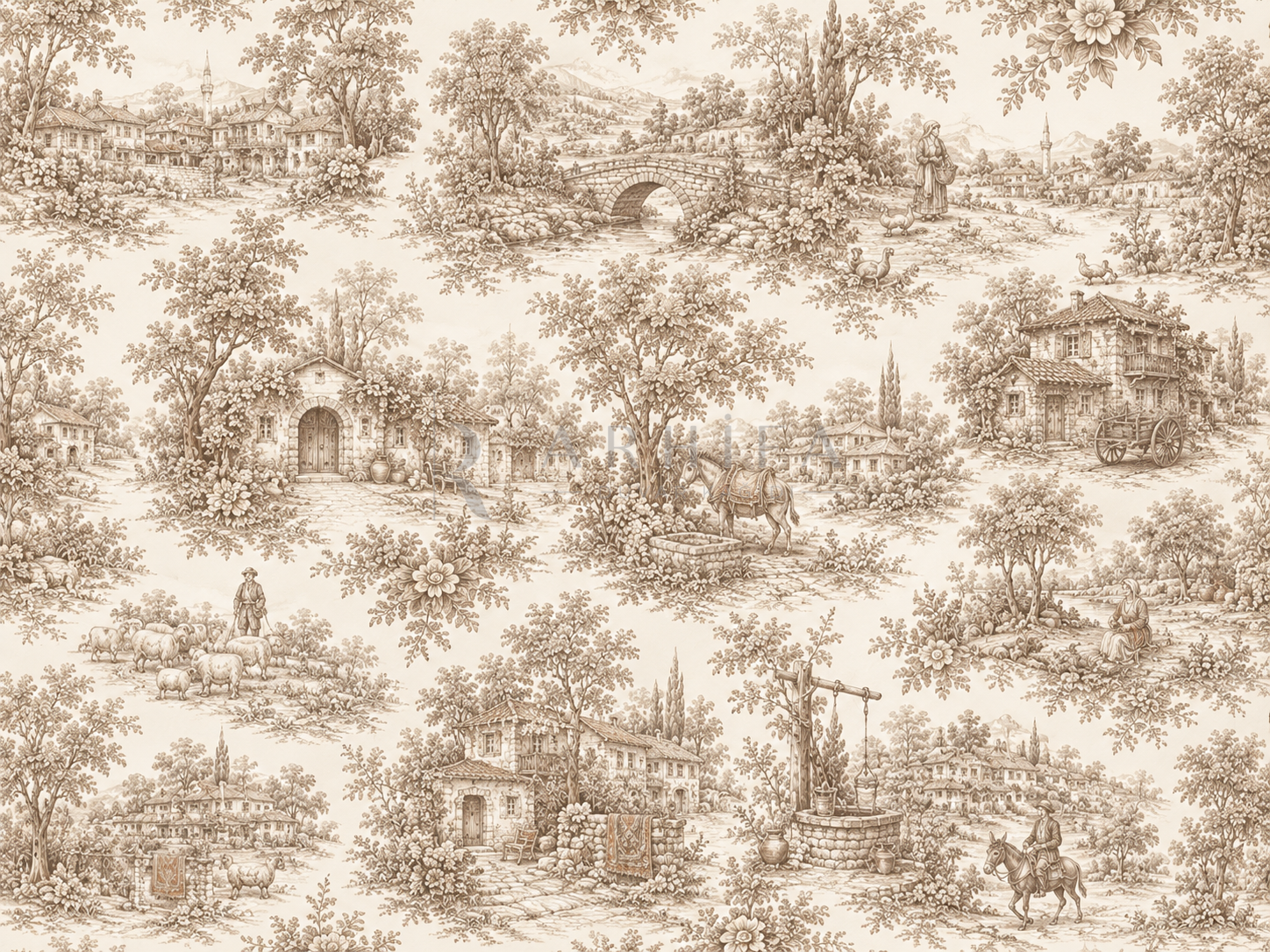 — Anatolian Village Duvar Kağıdı (TJ-011) – görsel 2