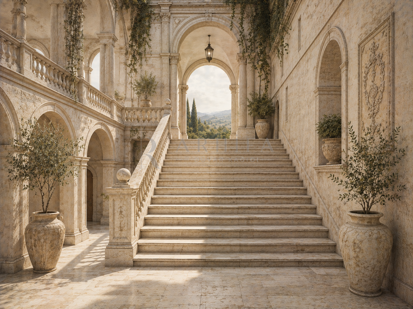 Stone Stairway Duvar Kağıdı (C08-TR-012) – görsel 2