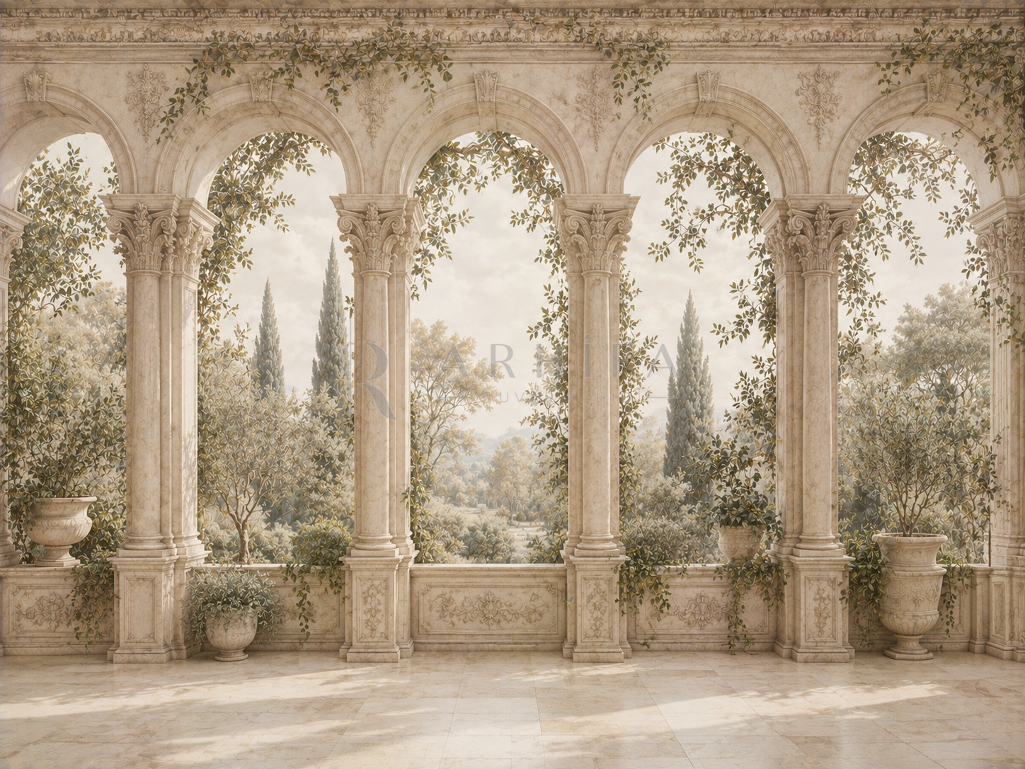 Botanical Colonnade Duvar Kağıdı (C08-TR-013) – görsel 2
