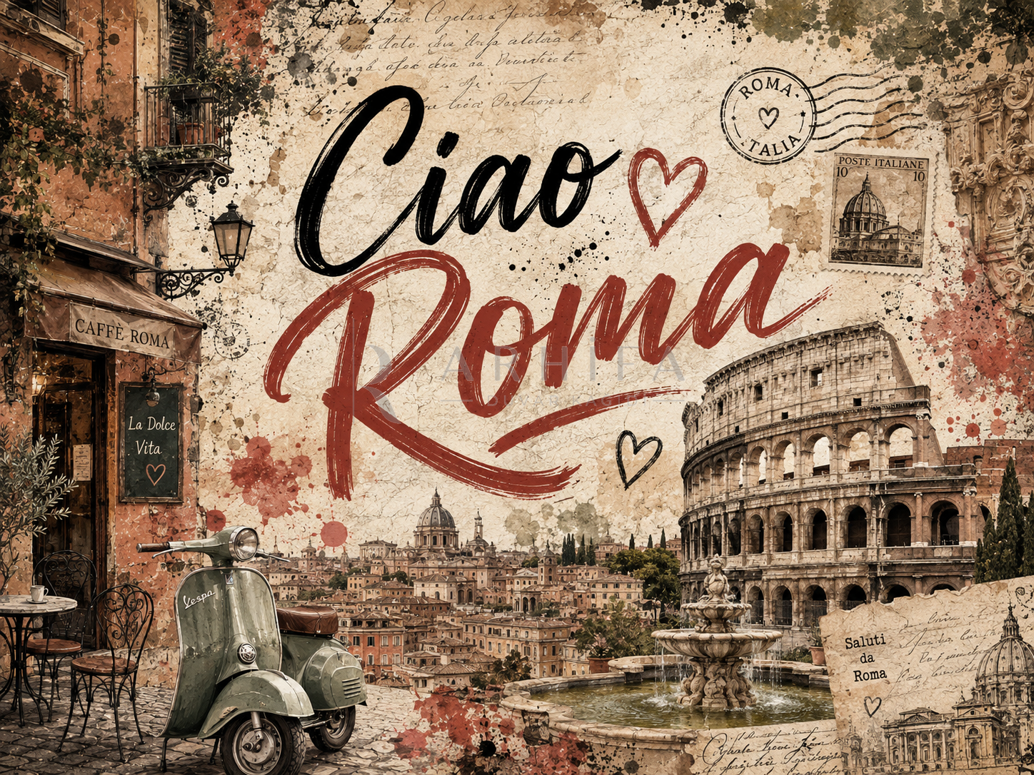 Ciao Roma Duvar Kağıdı (C11-TT-002) – görsel 2