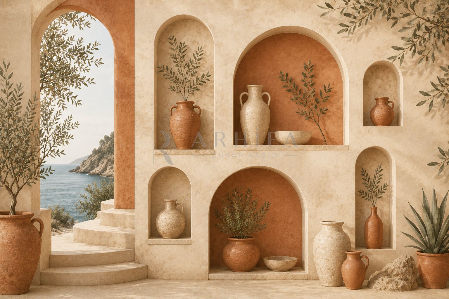 Coastal Niche — Kaynak Varyantı Duvar Kağıdı (C05-TT-004B) – görsel 2