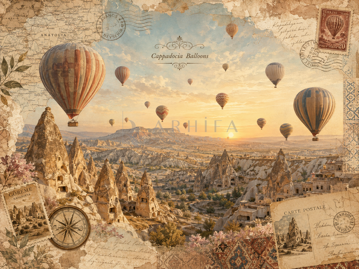 Cappadocia Balloons Duvar Kağıdı (C11-TT-008) – görsel 2
