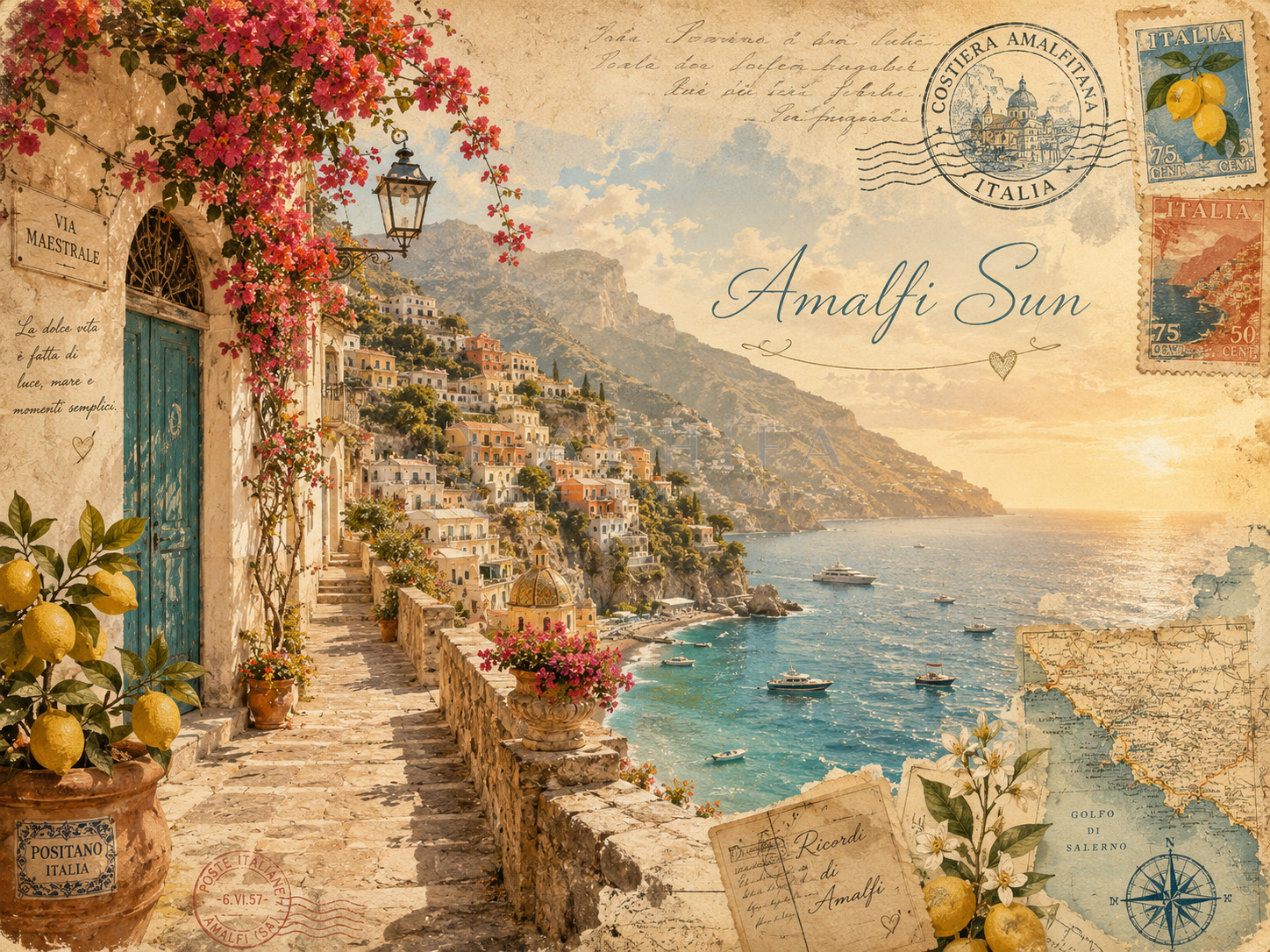 Amalfi Sun Duvar Kağıdı (C11-TT-011) – görsel 2