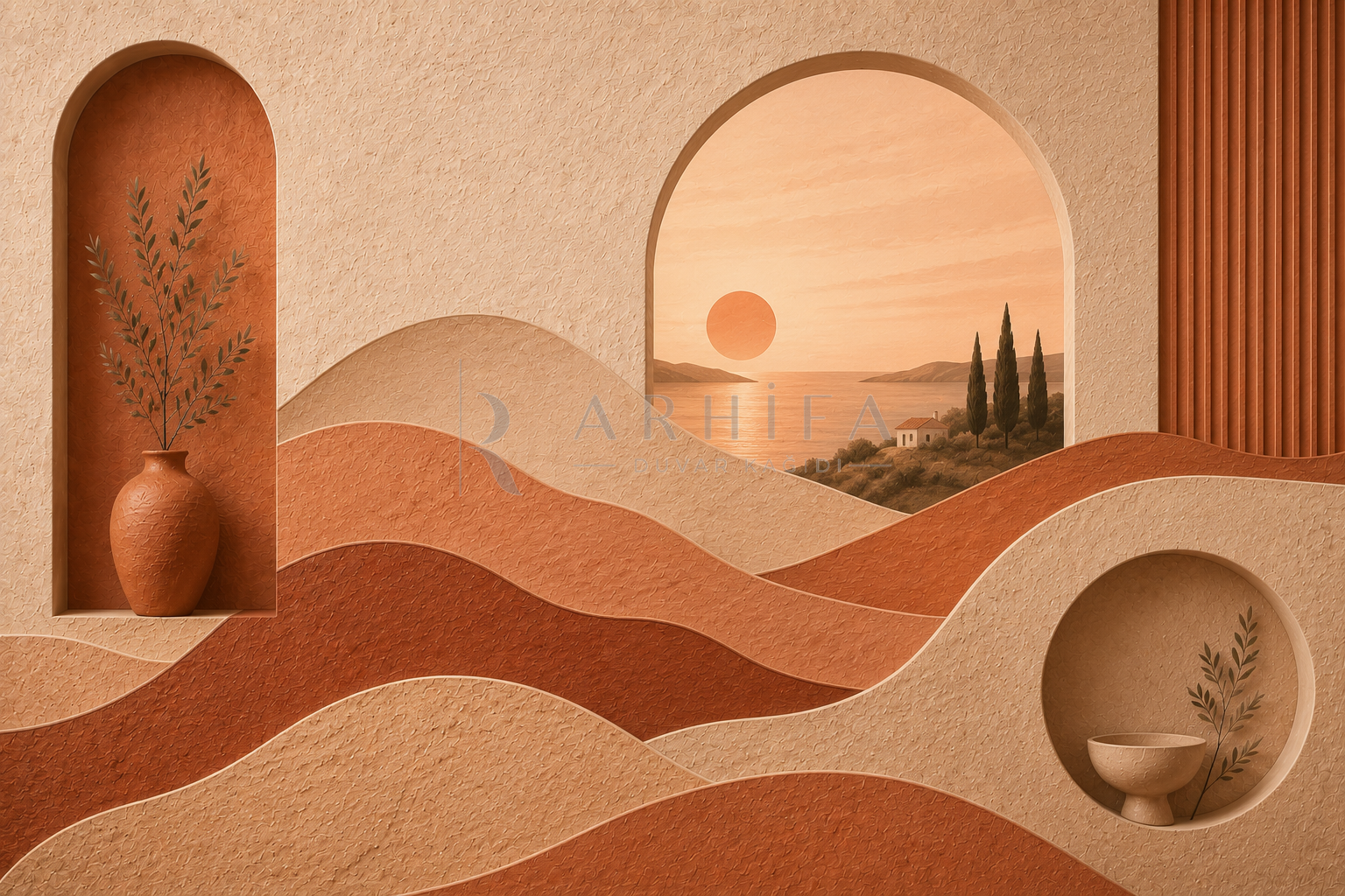 Terracotta Vista Duvar Kağıdı (TT-012) – görsel 2