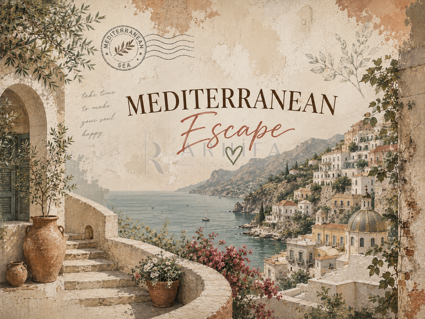 Mediterranean Escape Duvar Kağıdı (C11-TT-012) – görsel 2
