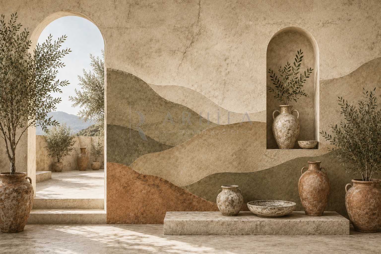 Rustic Olive — Kaynak Varyantı Duvar Kağıdı (C05-TT-013B) – görsel 2