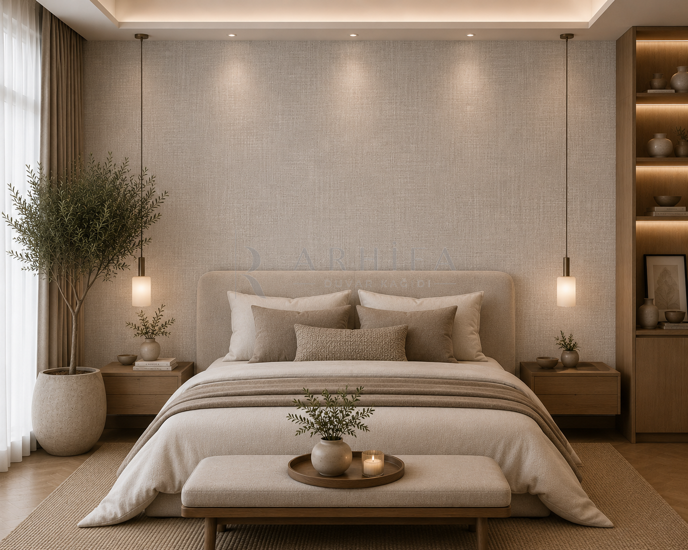 Architectural Textile - Dokulu Duvar Kağıdı (TWC-014) görsel