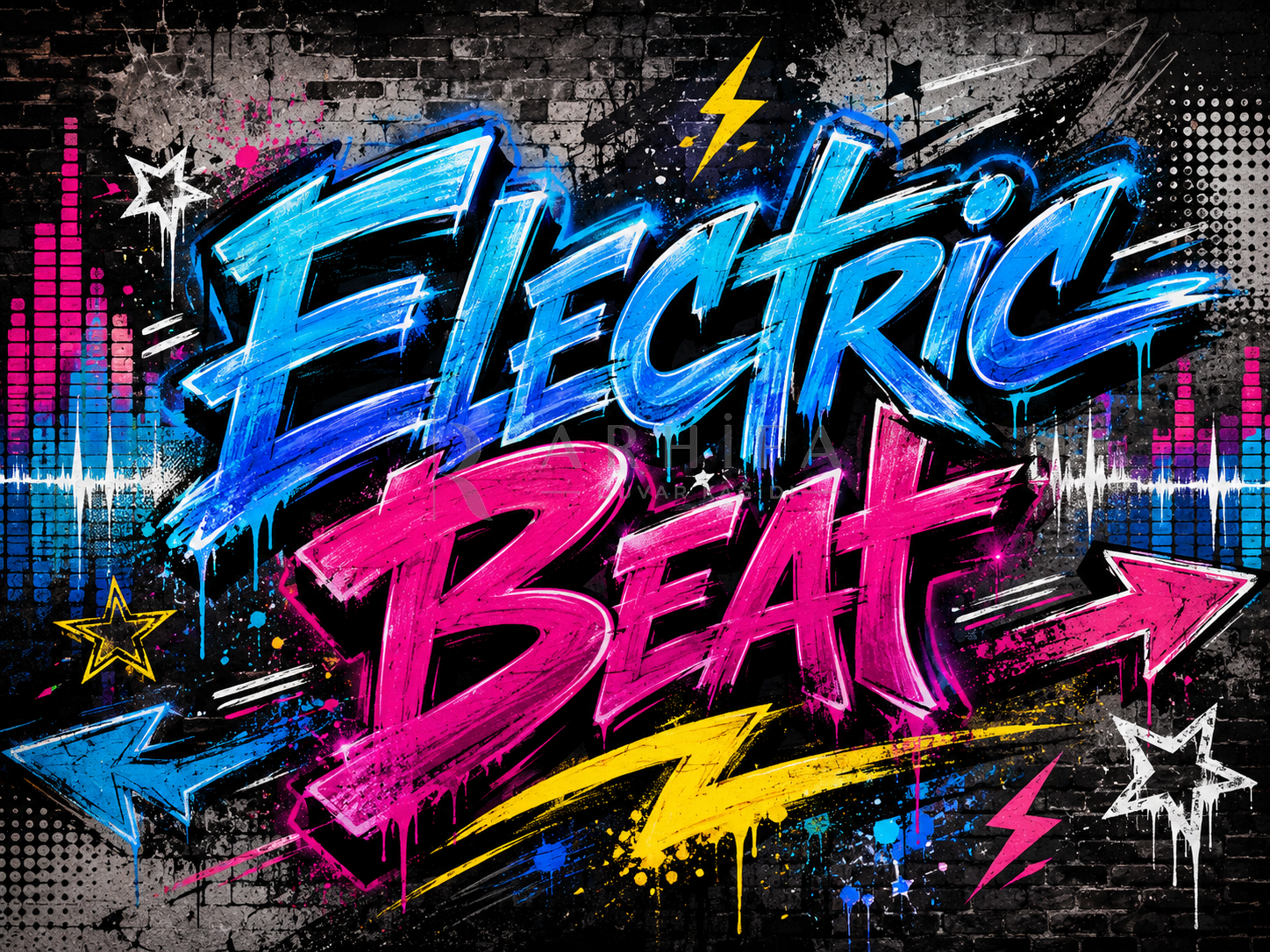 — Electric Beat Duvar Kağıdı (UG-008) – görsel 2