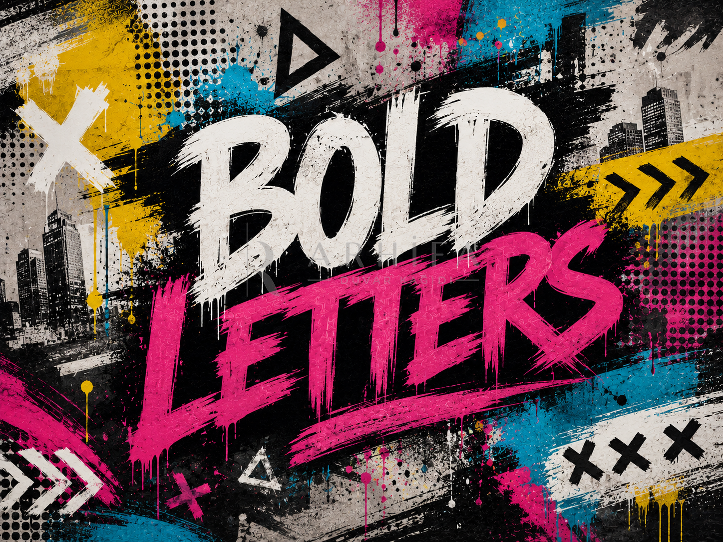 — Bold Letters Duvar Kağıdı (UG-011) – görsel 2