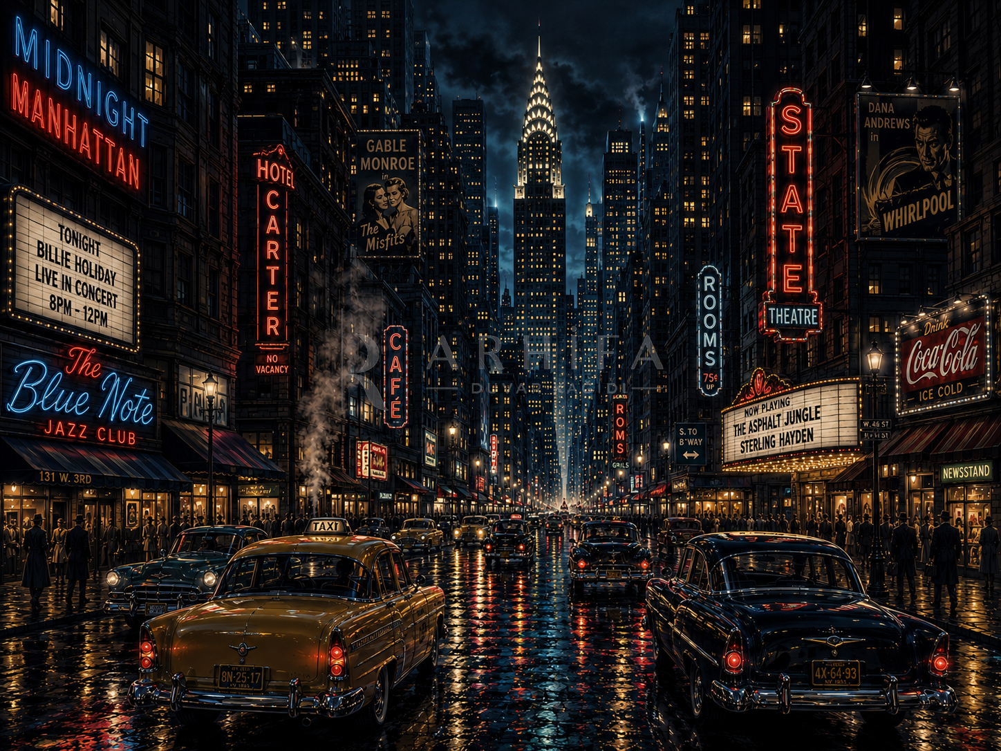 — Midnight Manhattan Duvar Kağıdı (VCN-005) – görsel 2