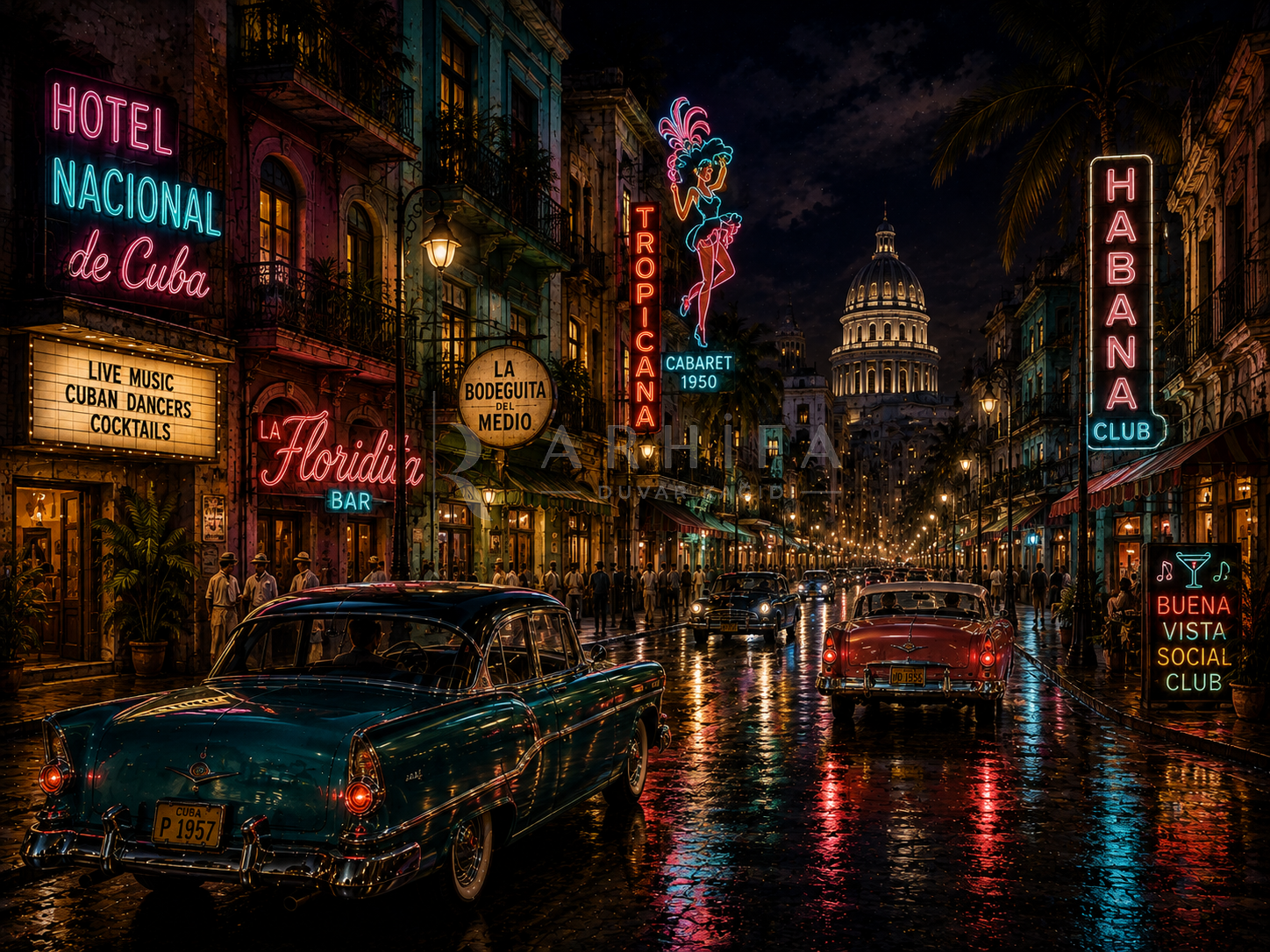 — Havana Nights Duvar Kağıdı (VCN-012) – görsel 2