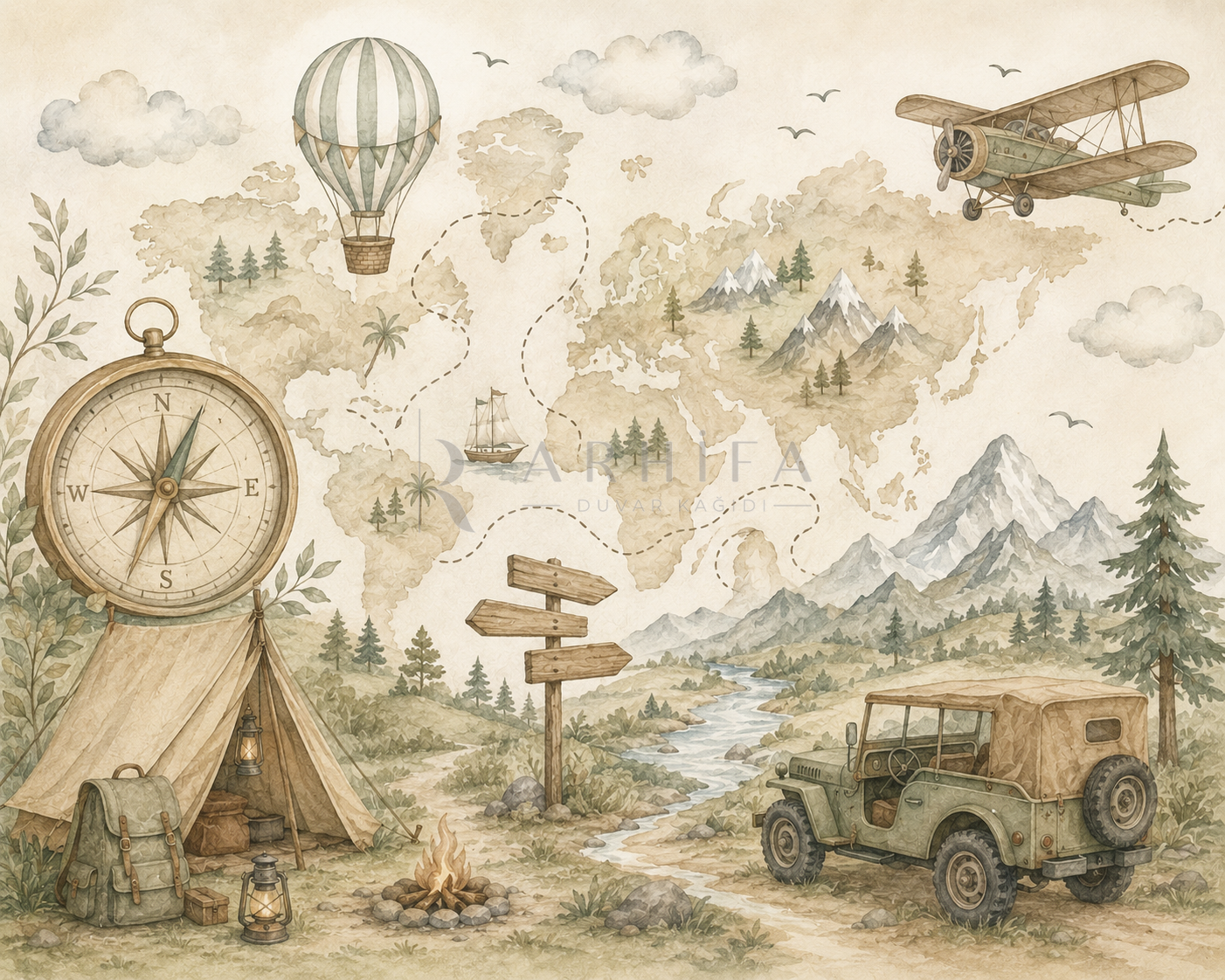 Little Explorer Duvar Kağıdı (WE-002) – görsel 2