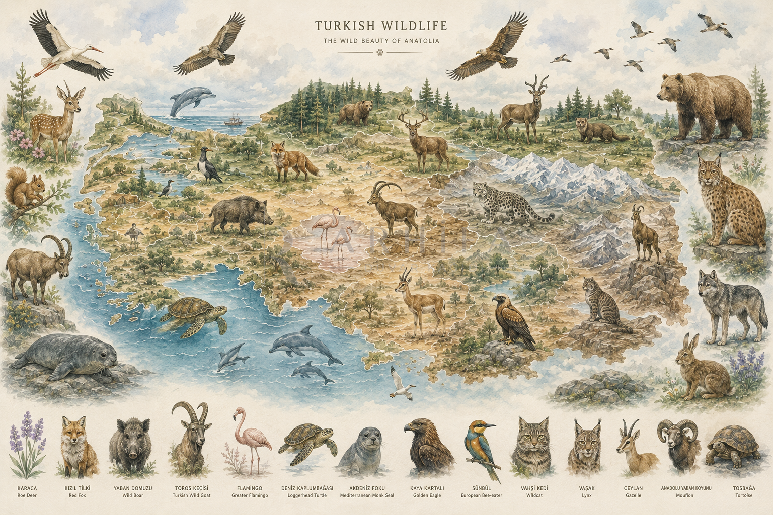 Turkish Wildlife Duvar Kağıdı (WE-013) – görsel 2