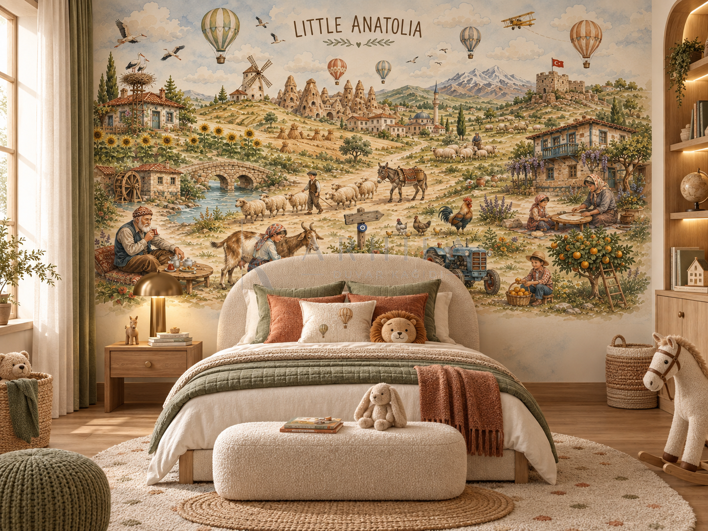 Little Anatolia - Çocuk Odası Duvar Kağıdı (WE-014) görsel