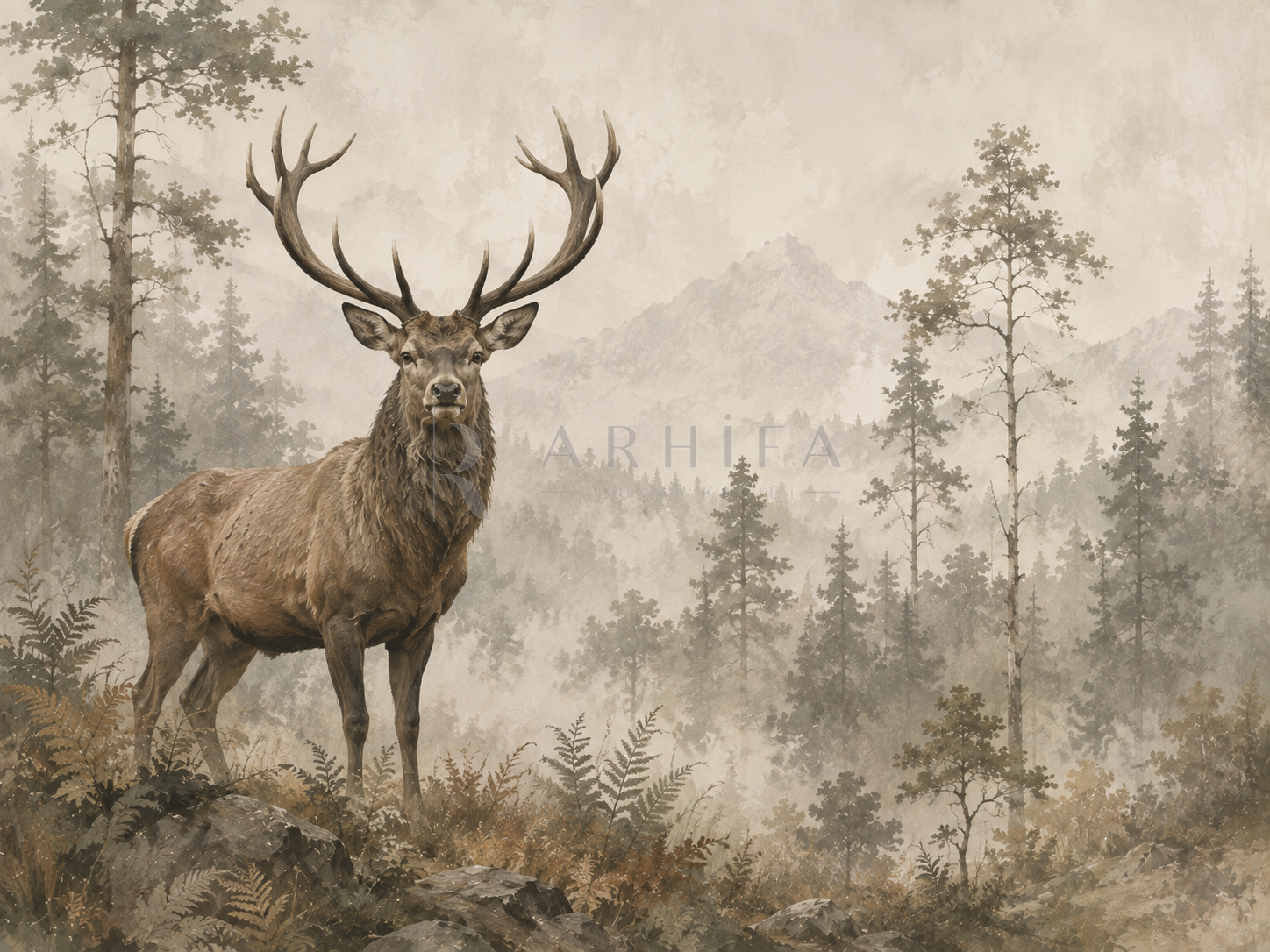 — Majestic Stag Duvar Kağıdı (WL-001) – görsel 2